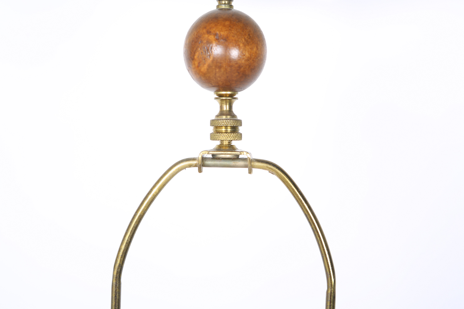 Arts and Crafts Style Oak Lamp with Nightlight