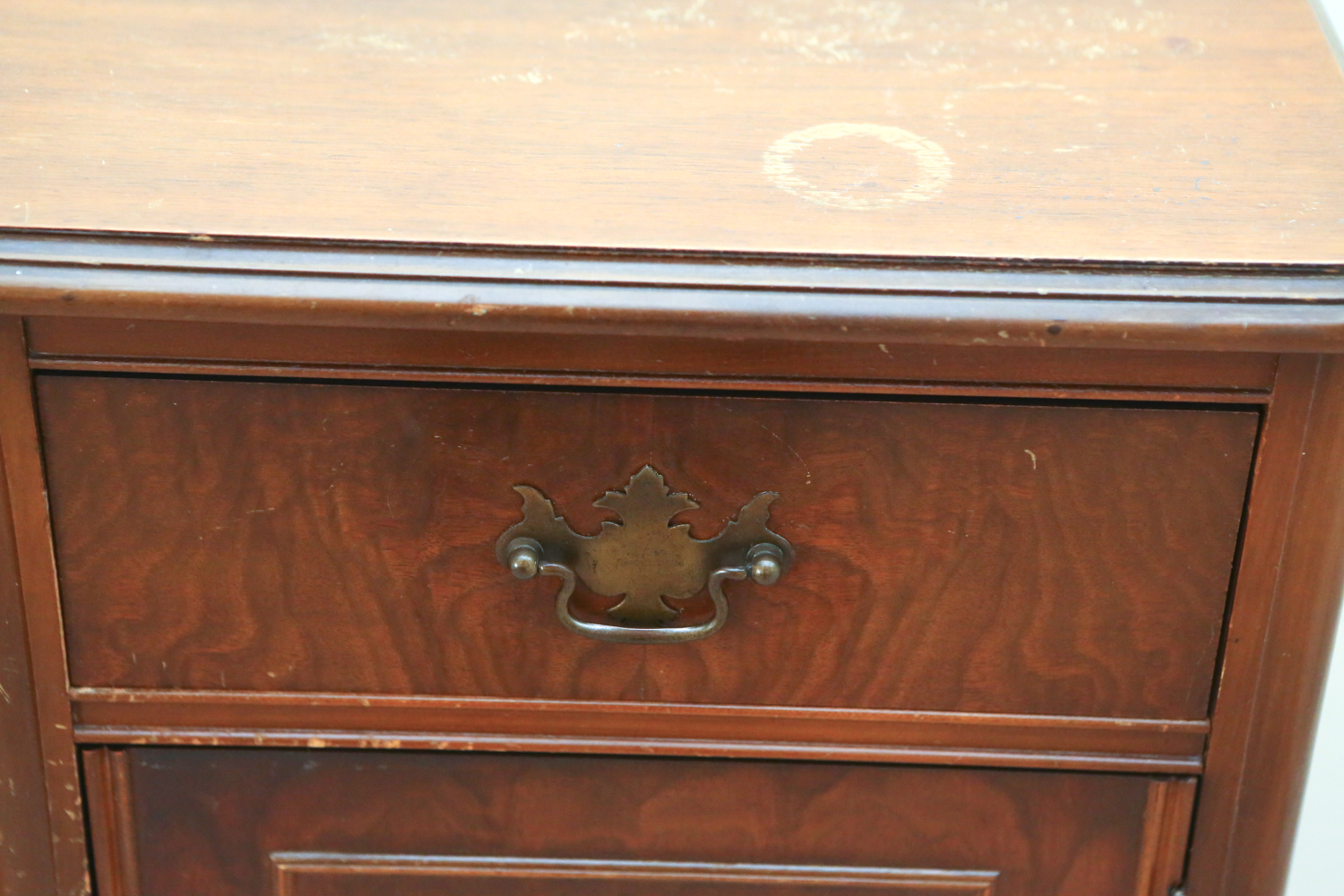 Vintage Mahogany Music Cabinet