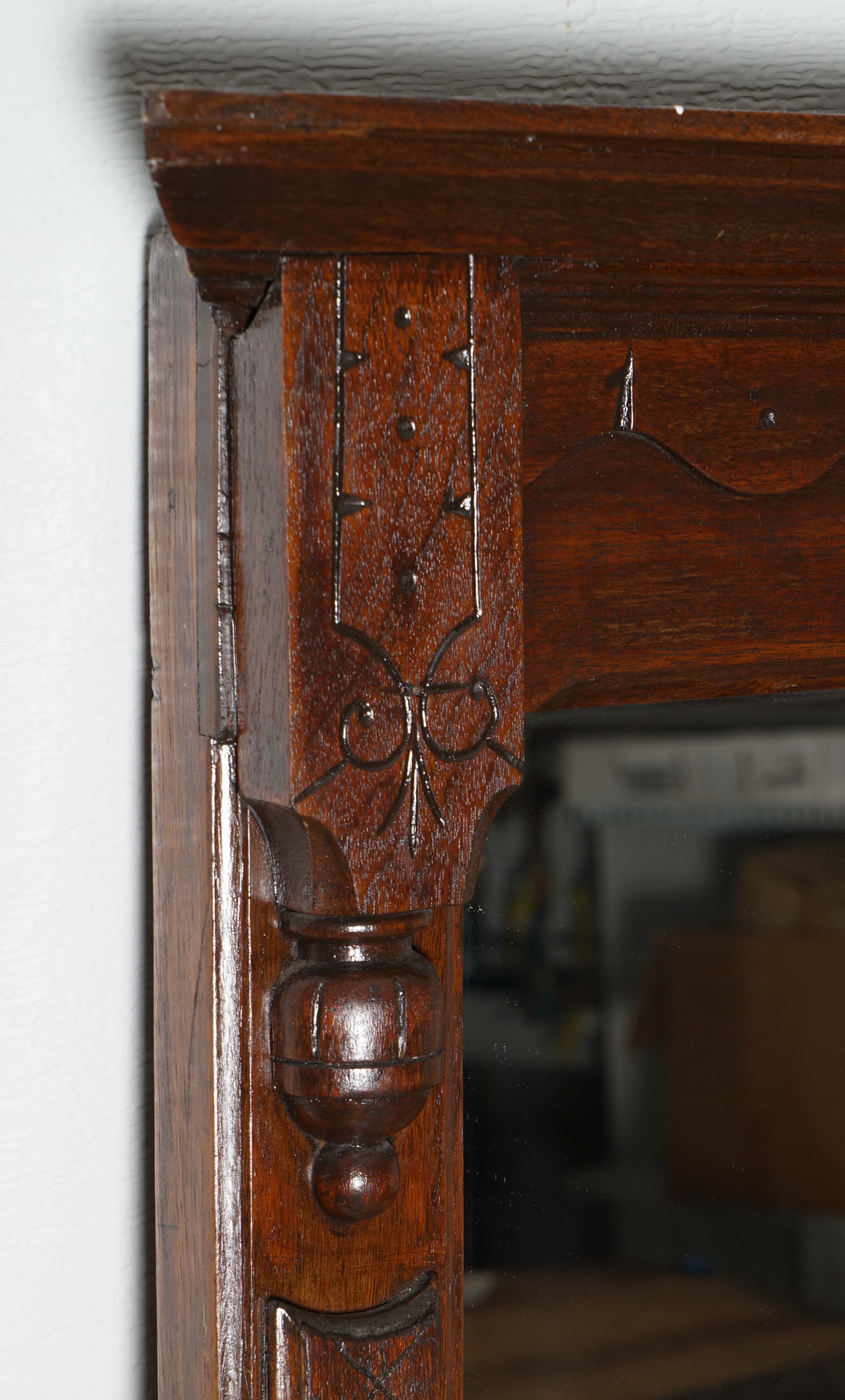 Antique Eastlake Style Wall Mirror