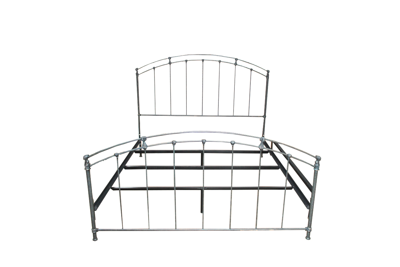 Signed Custom King Brass Bed by Gabrielli for Old Biscayne