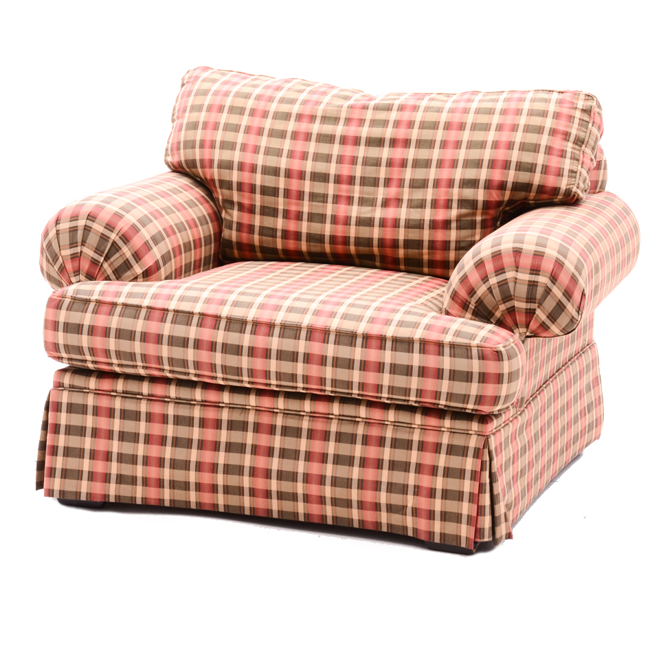 Plaid chair and a half new arrivals