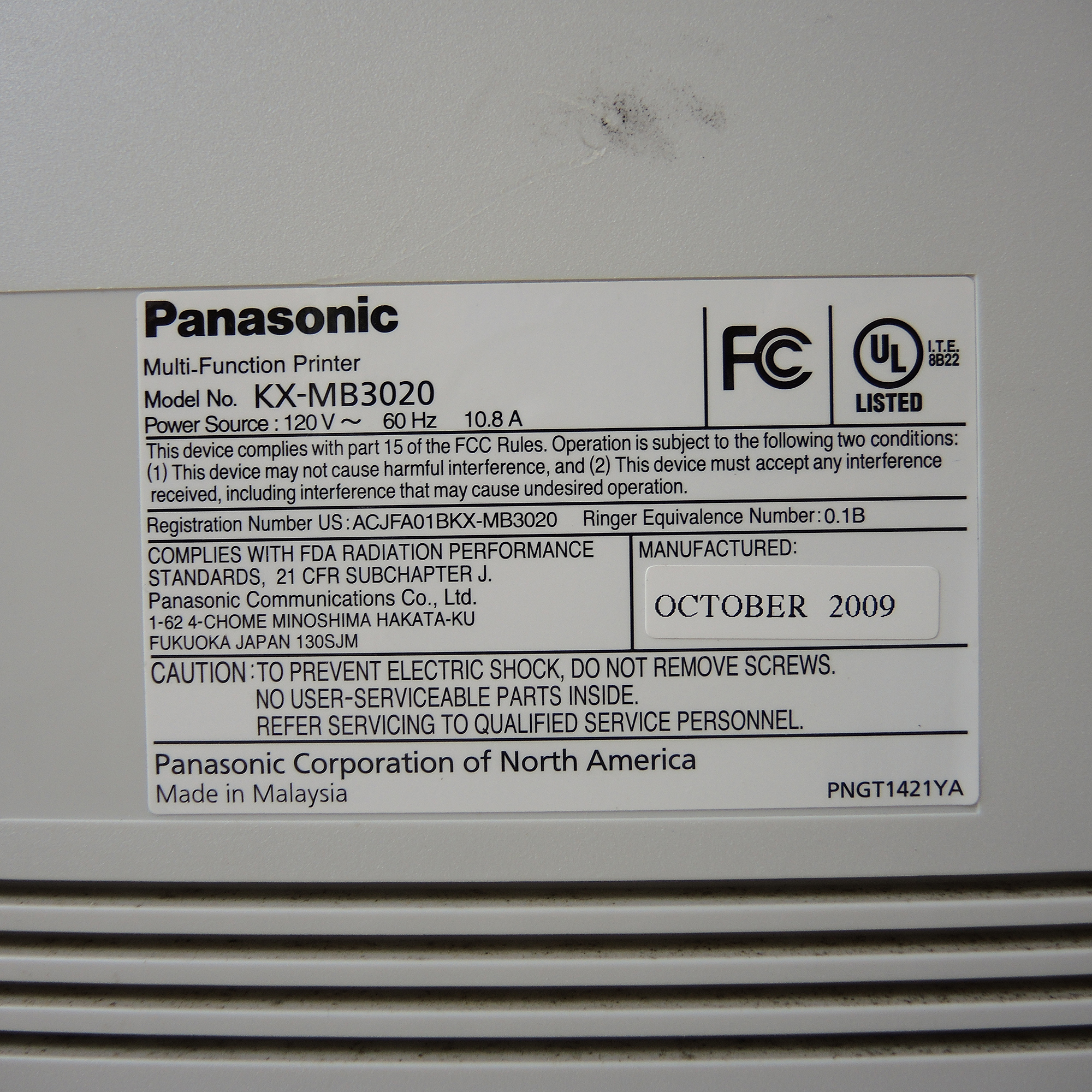 Panasonic Laser Multi-Function and HP LaserJet Printers