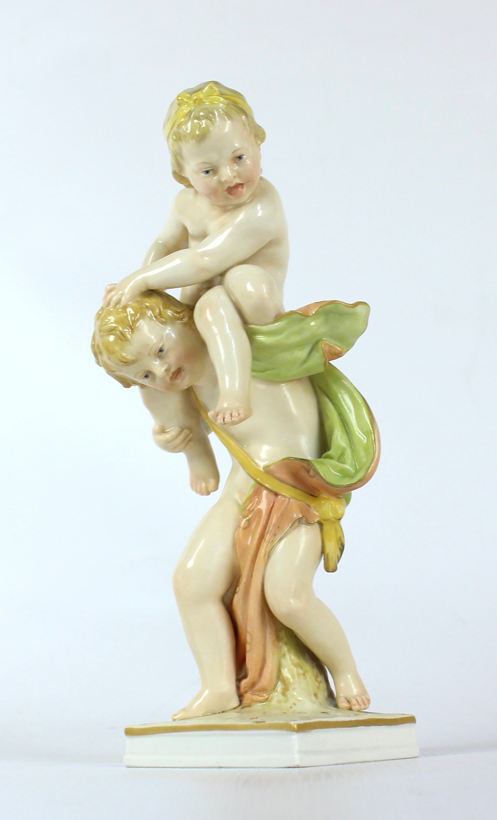 Antique KPM Porcelain Cherub Figurine