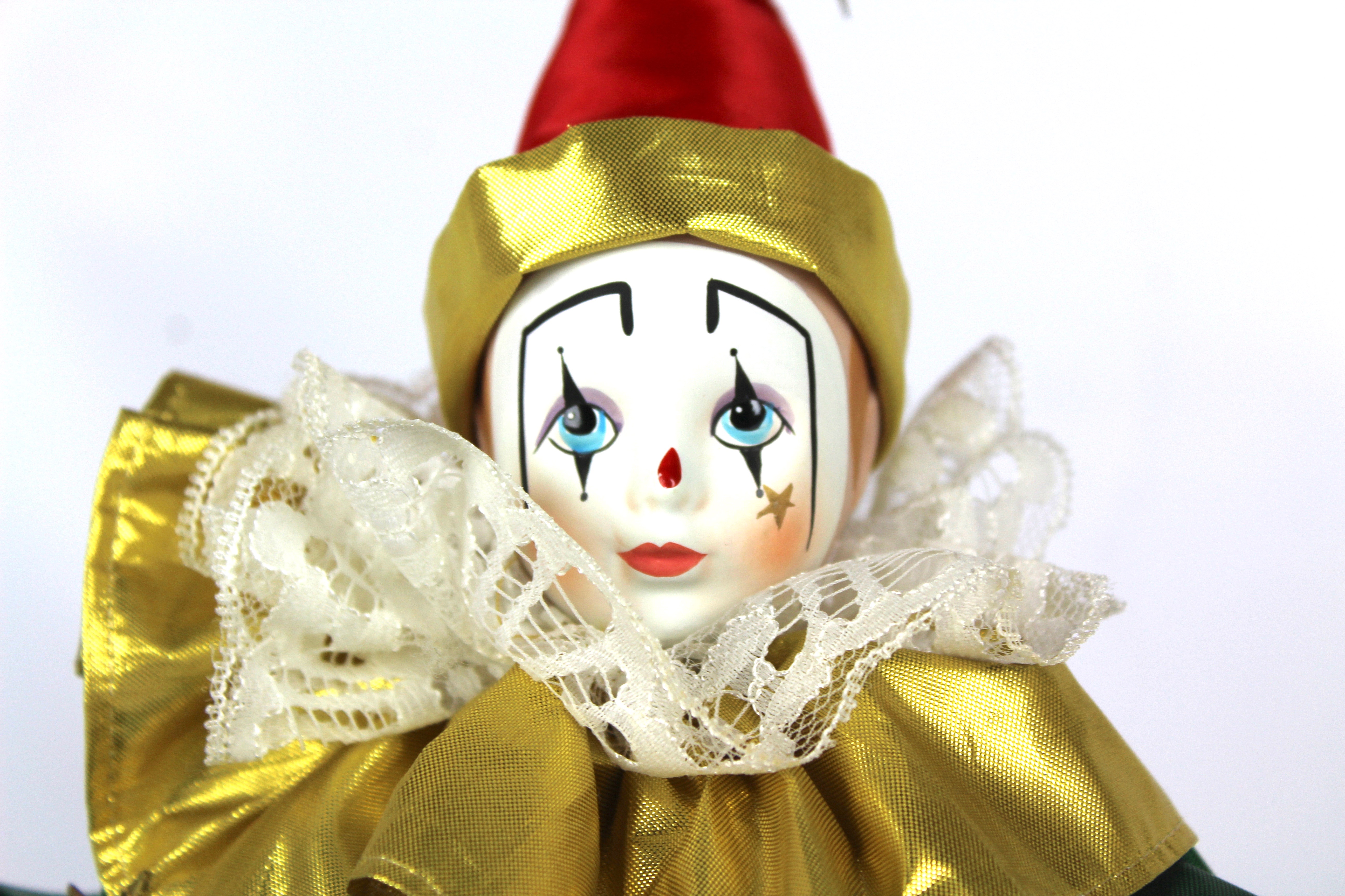 Jester and Clown Dolls, Including Brinn's Jester Music Box