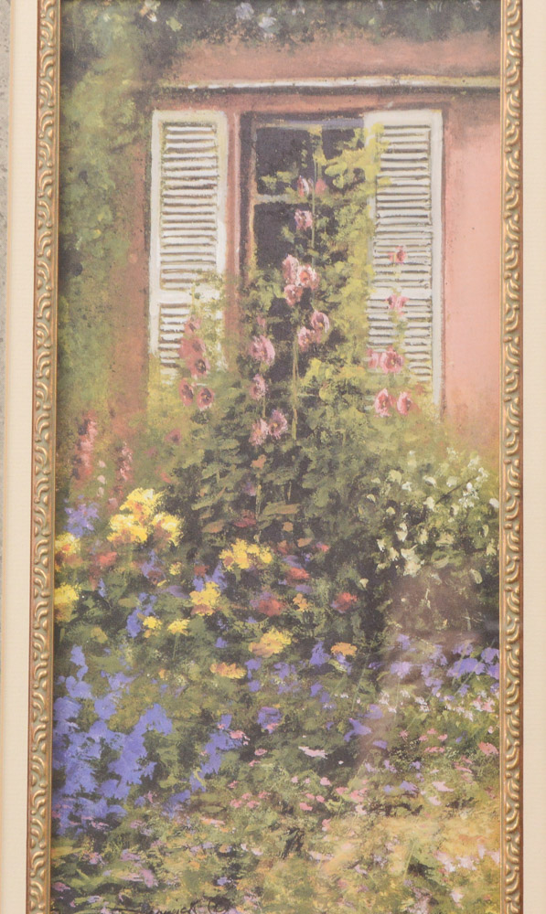 Denise Godbout Etching on Paper "Hissez les Voiles" and Garden Window Prints