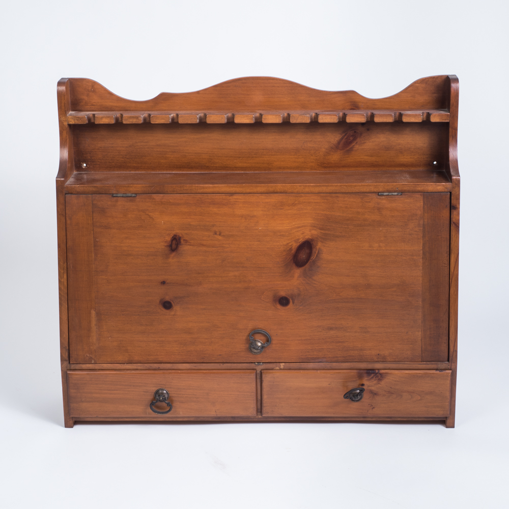 Pine Silverware Storage Cabinet