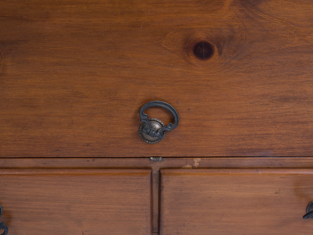 Pine Silverware Storage Cabinet