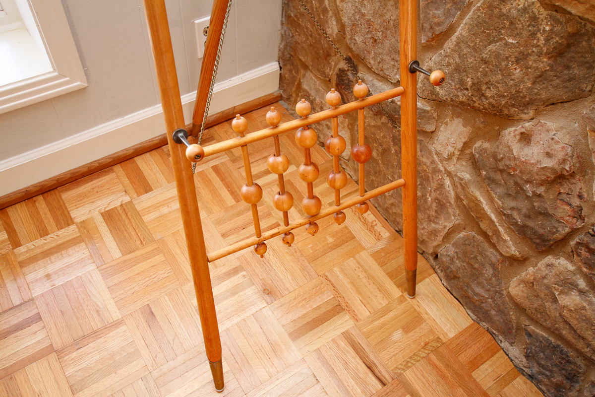 Vintage Ball and Spindle Wood  Easel