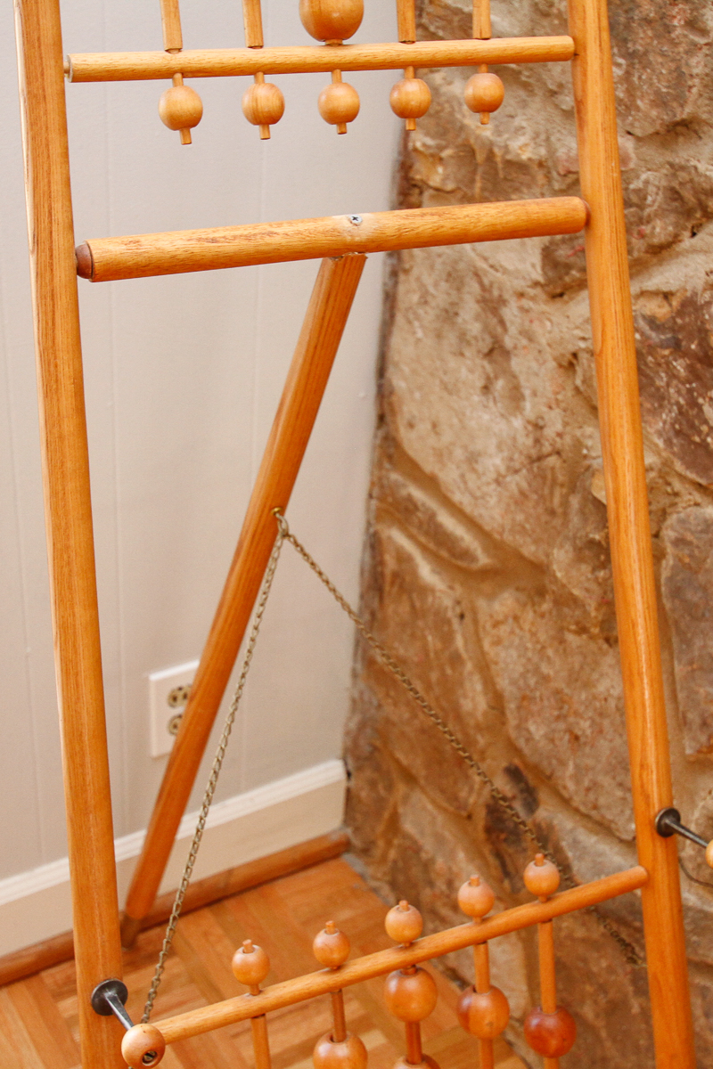 Vintage Ball and Spindle Wood  Easel