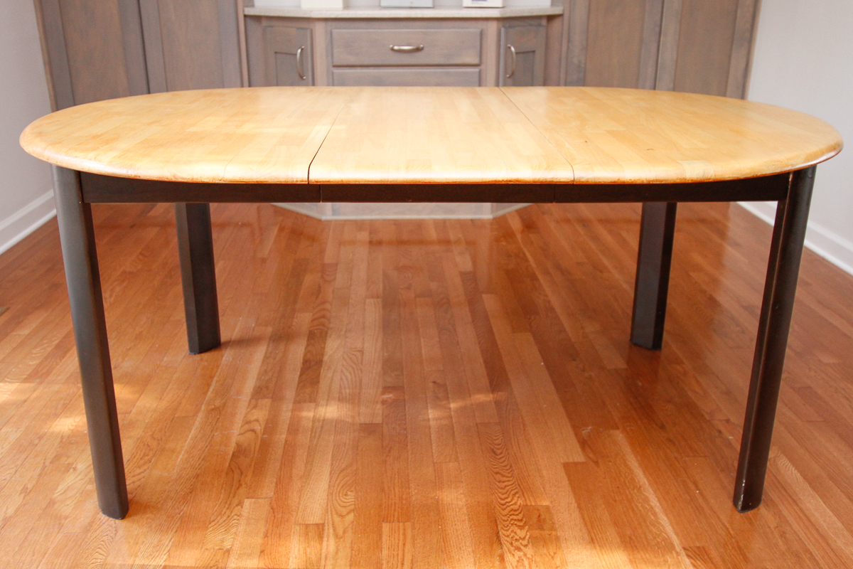 Dining Table With Birch Top and Leaf