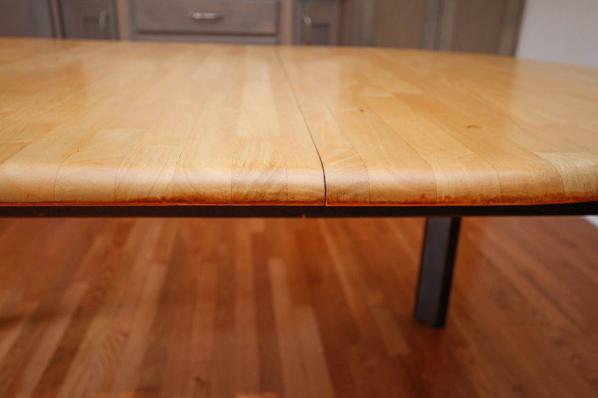 Dining Table With Birch Top and Leaf