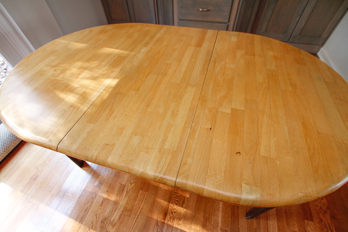 Dining Table With Birch Top and Leaf