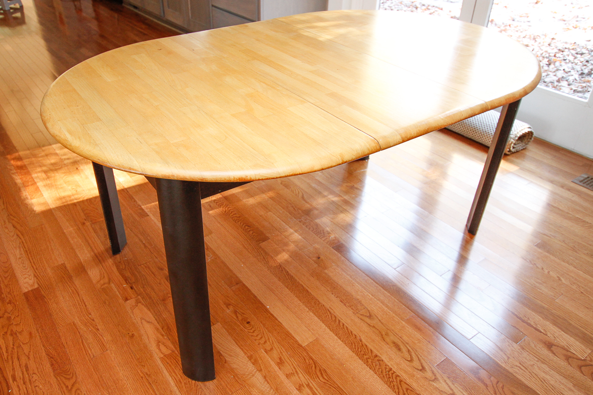 Dining Table With Birch Top and Leaf