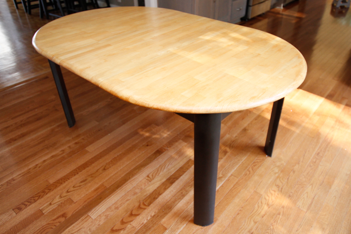 Dining Table With Birch Top and Leaf