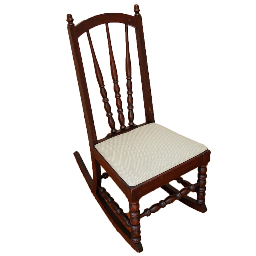 Vintage Turned Rocking Chair