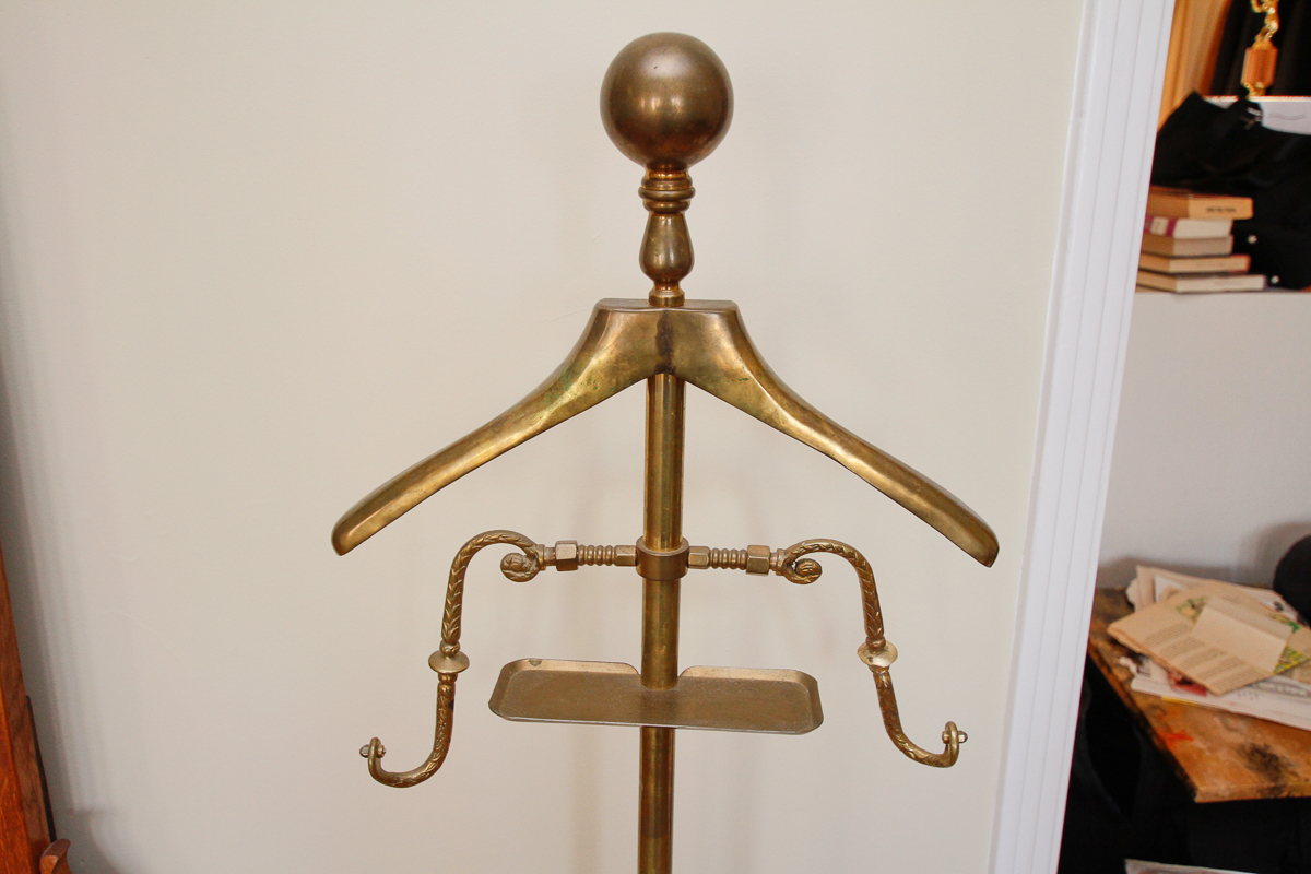 Vintage Brass Valet Stand