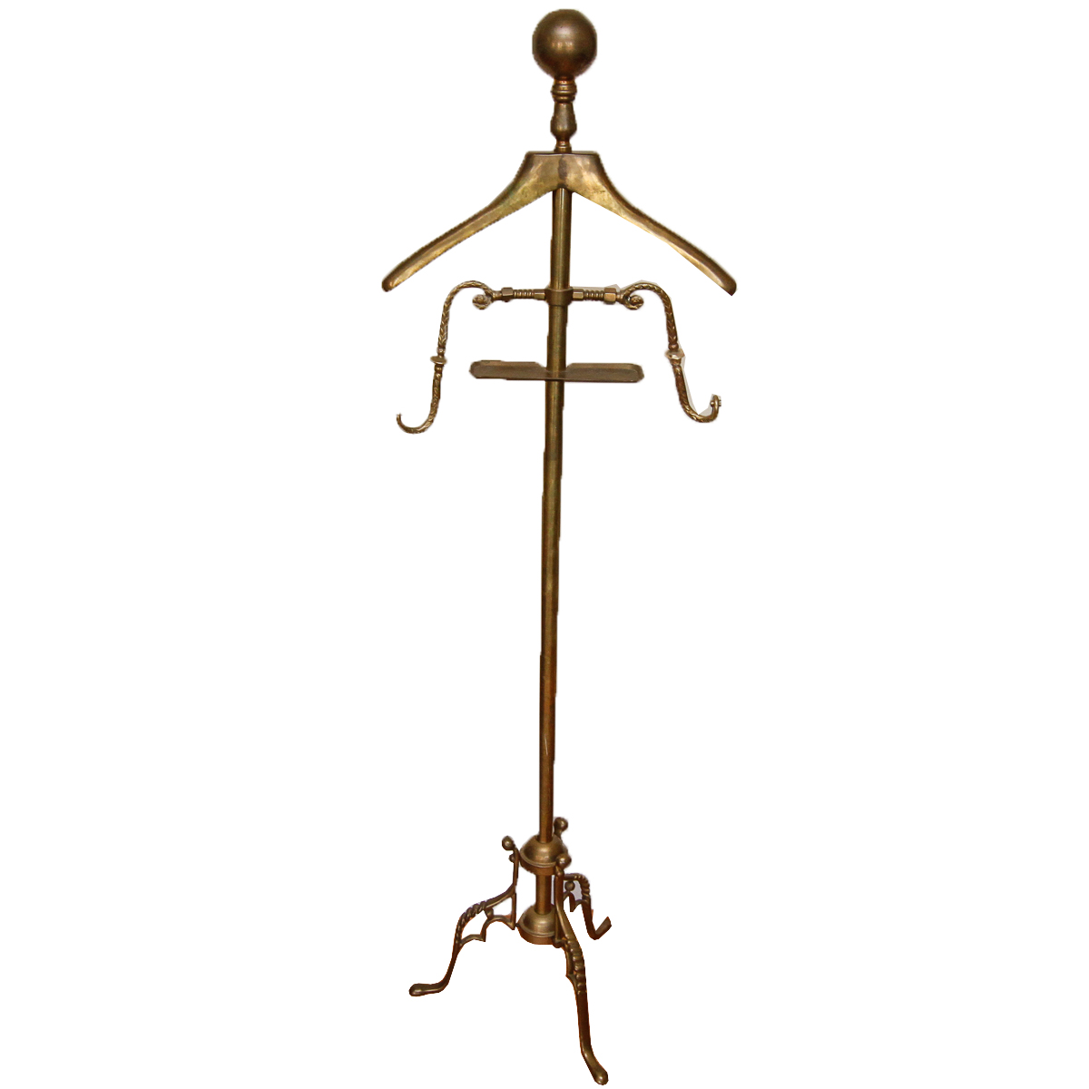 Vintage Brass Valet Stand