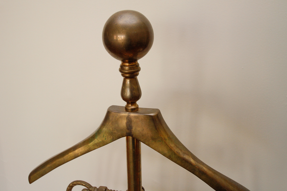 Vintage Brass Valet Stand