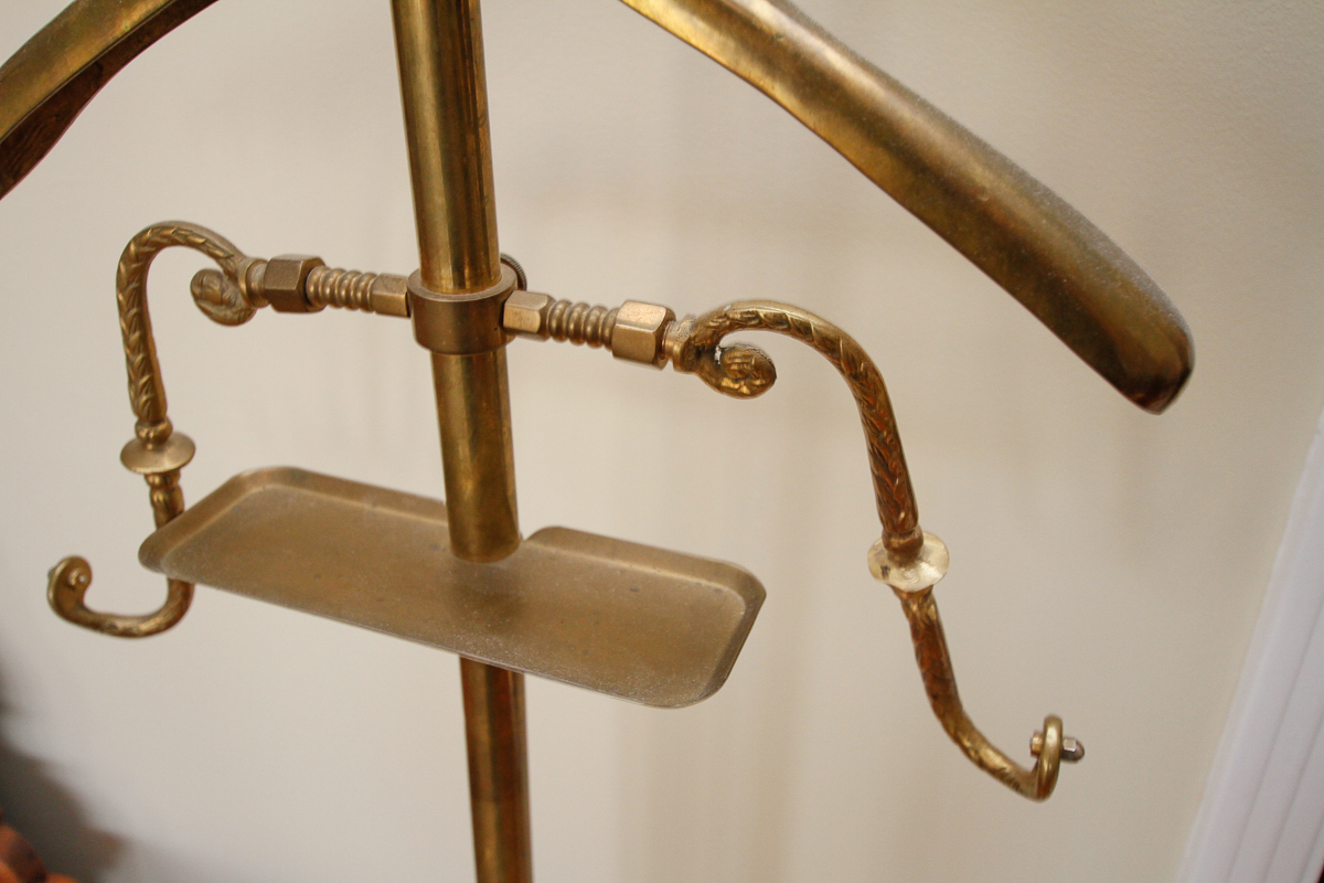 Vintage Brass Valet Stand