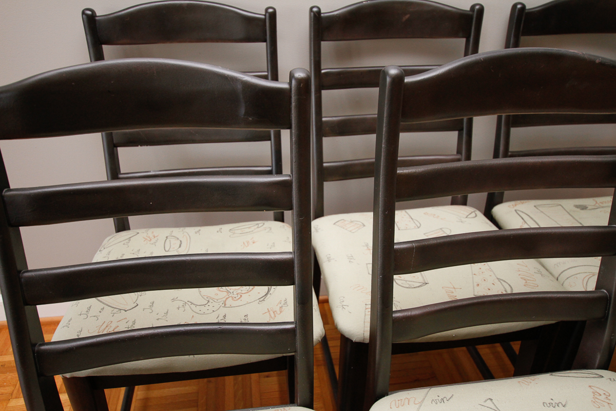 Set of Ladder Back Dining Chairs