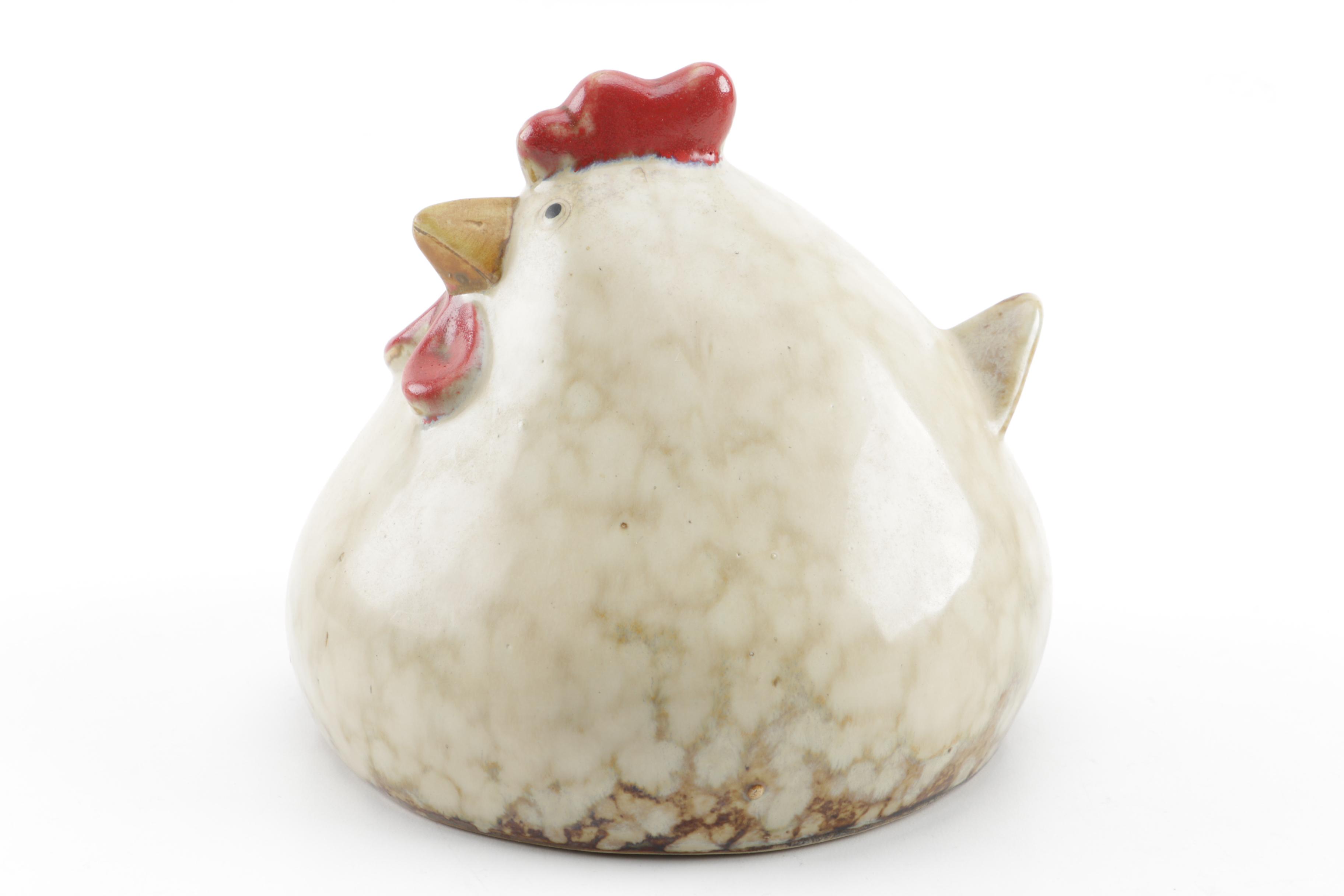 Decorative Ceramic Chicken and Pig Bowl