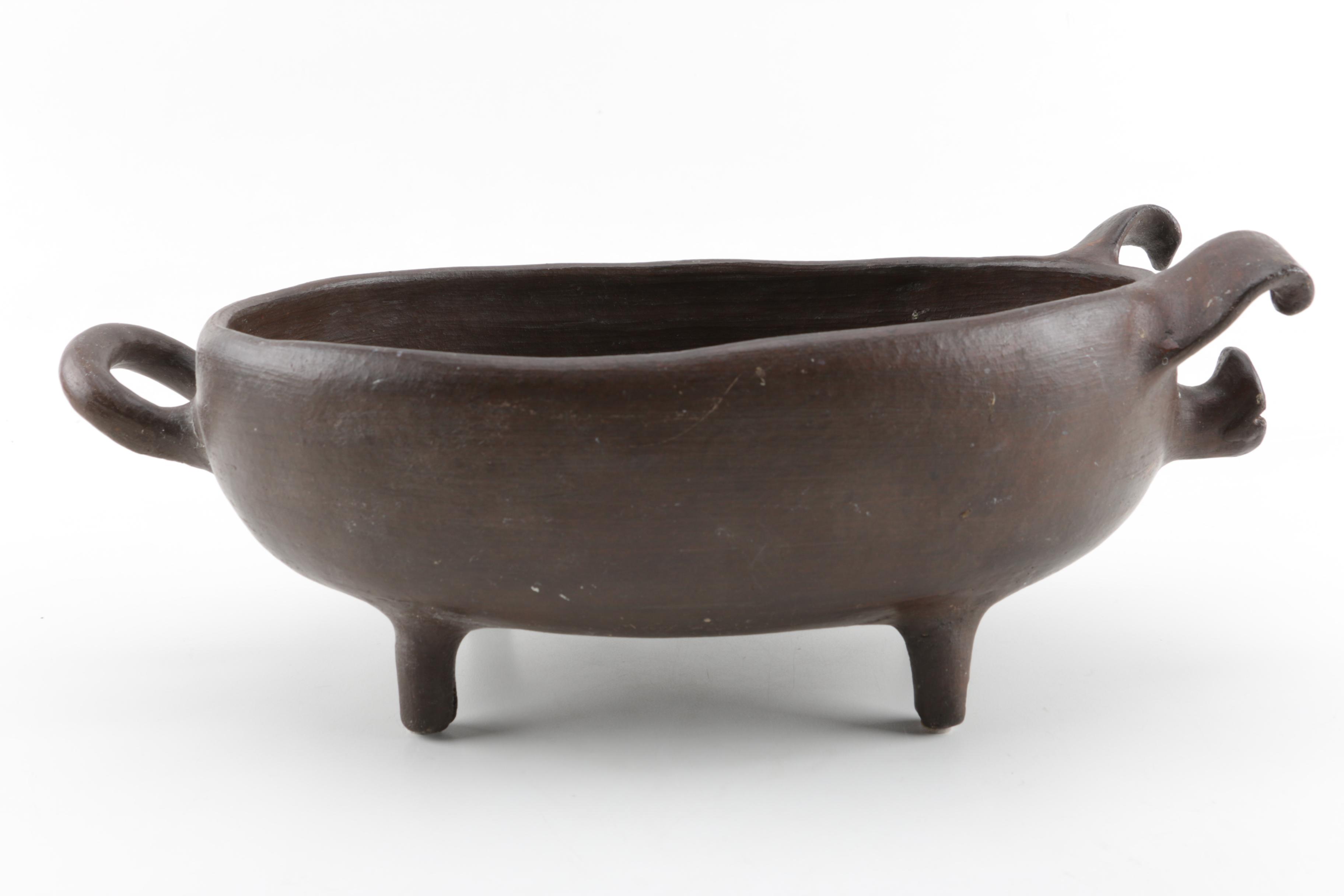 Decorative Ceramic Chicken and Pig Bowl