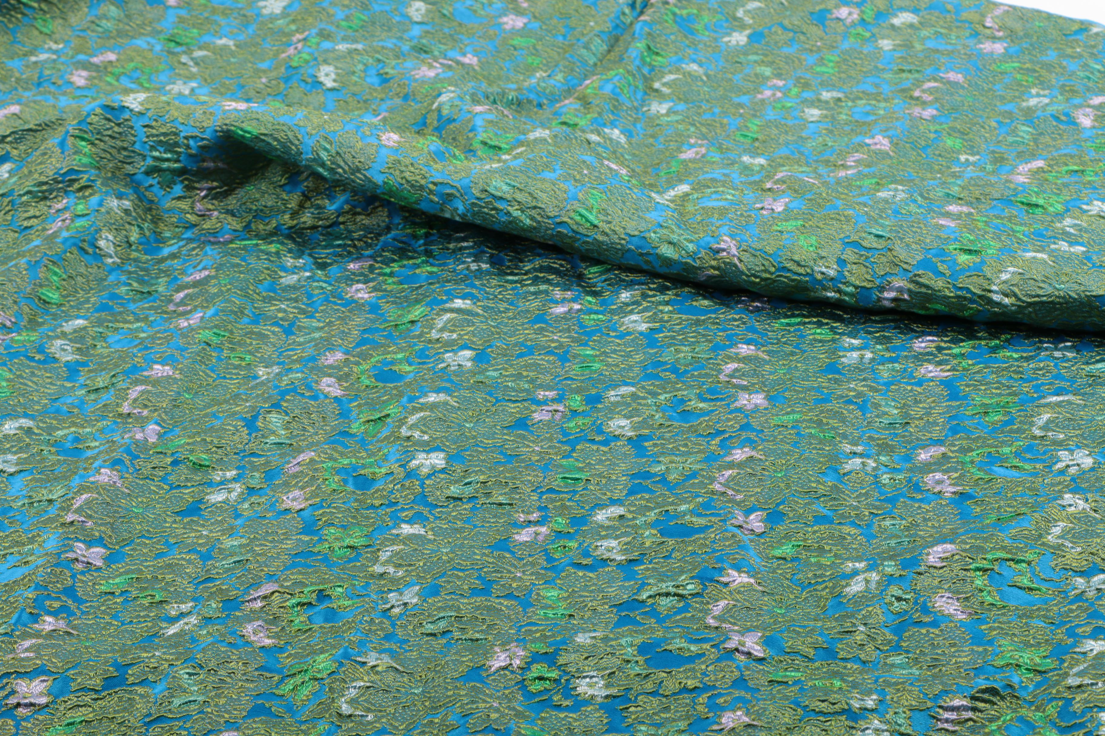 Batik Dyed Silk with Jacquard Woven Fabric and More