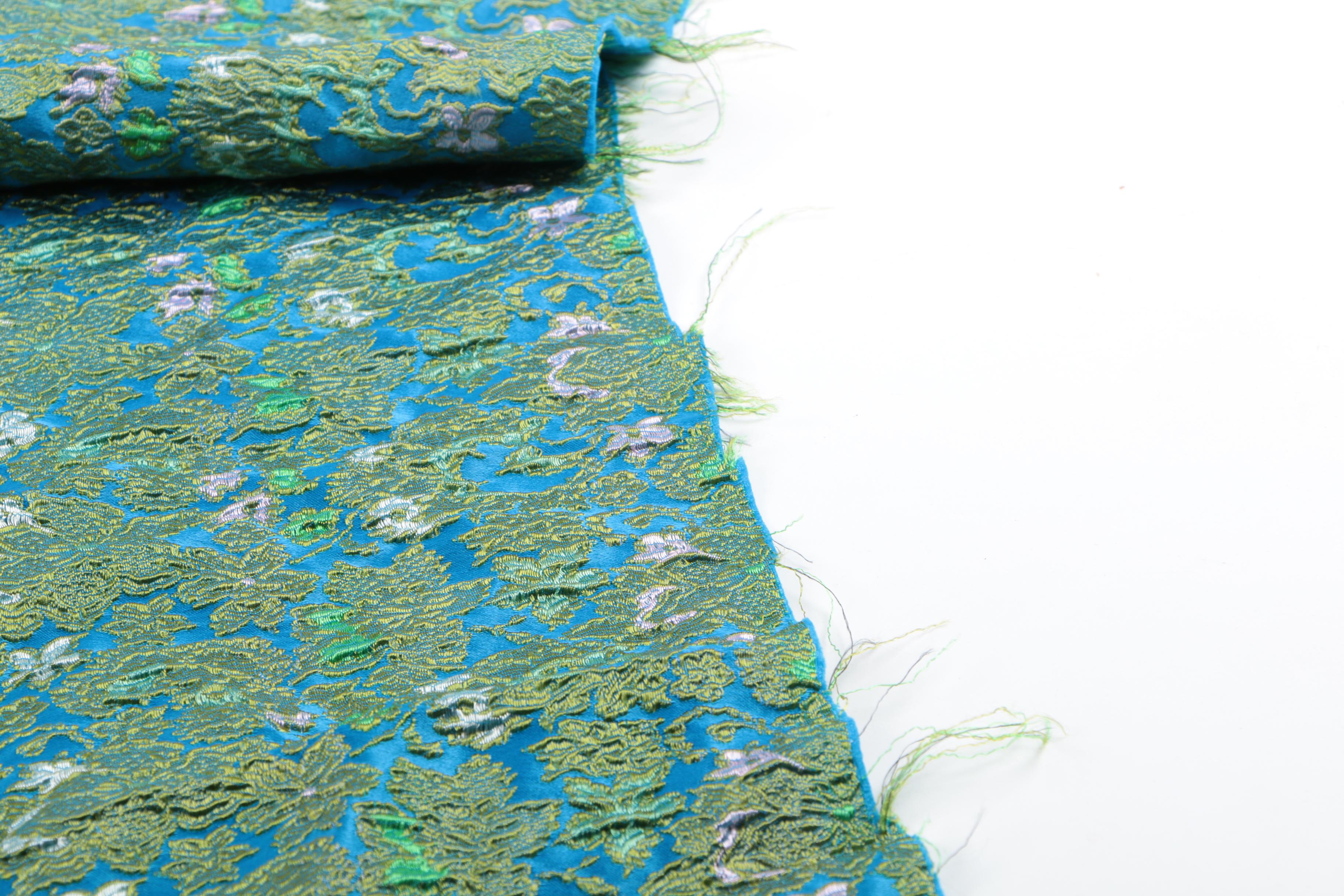 Batik Dyed Silk with Jacquard Woven Fabric and More