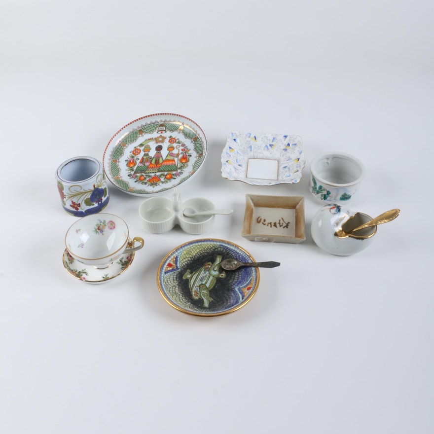 Eclectic Tableware Including Royal Albert and Others