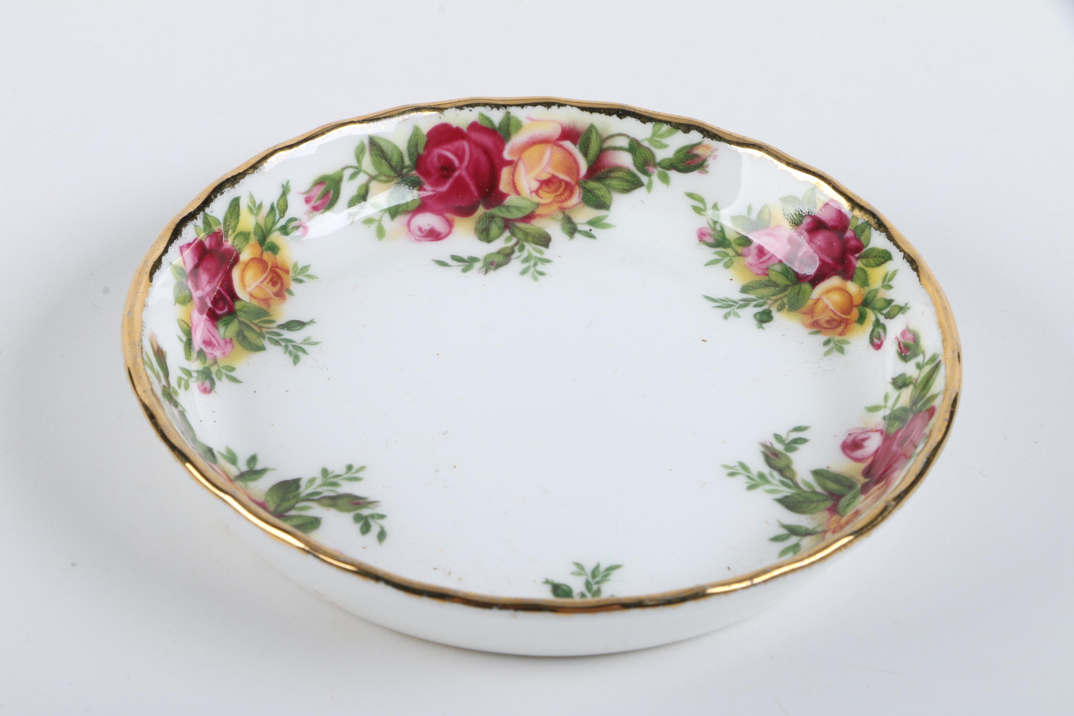 Eclectic Tableware Including Royal Albert and Others