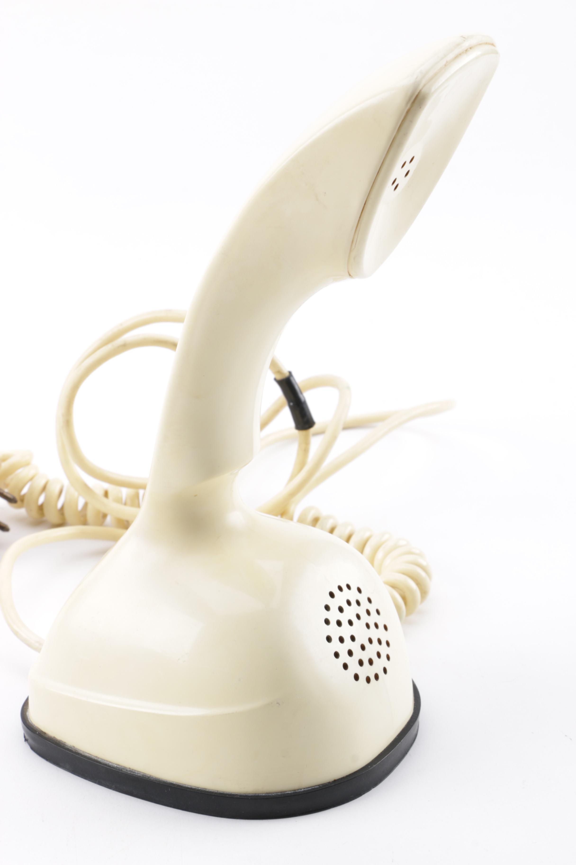 Mid Century Modern Panasonic R-70 Radio and Ericofon Rotary Telephone