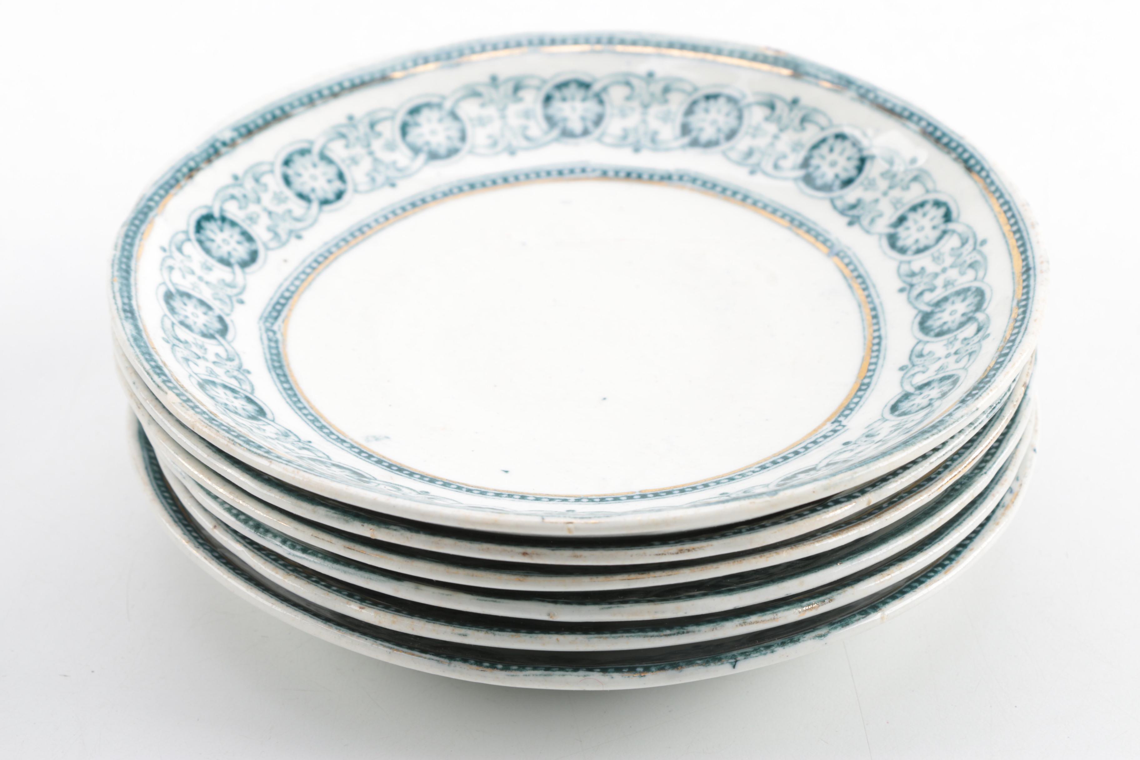 Bishop & Stonier "Rode" Ironstone Tea Set, Circa Early 20th C.