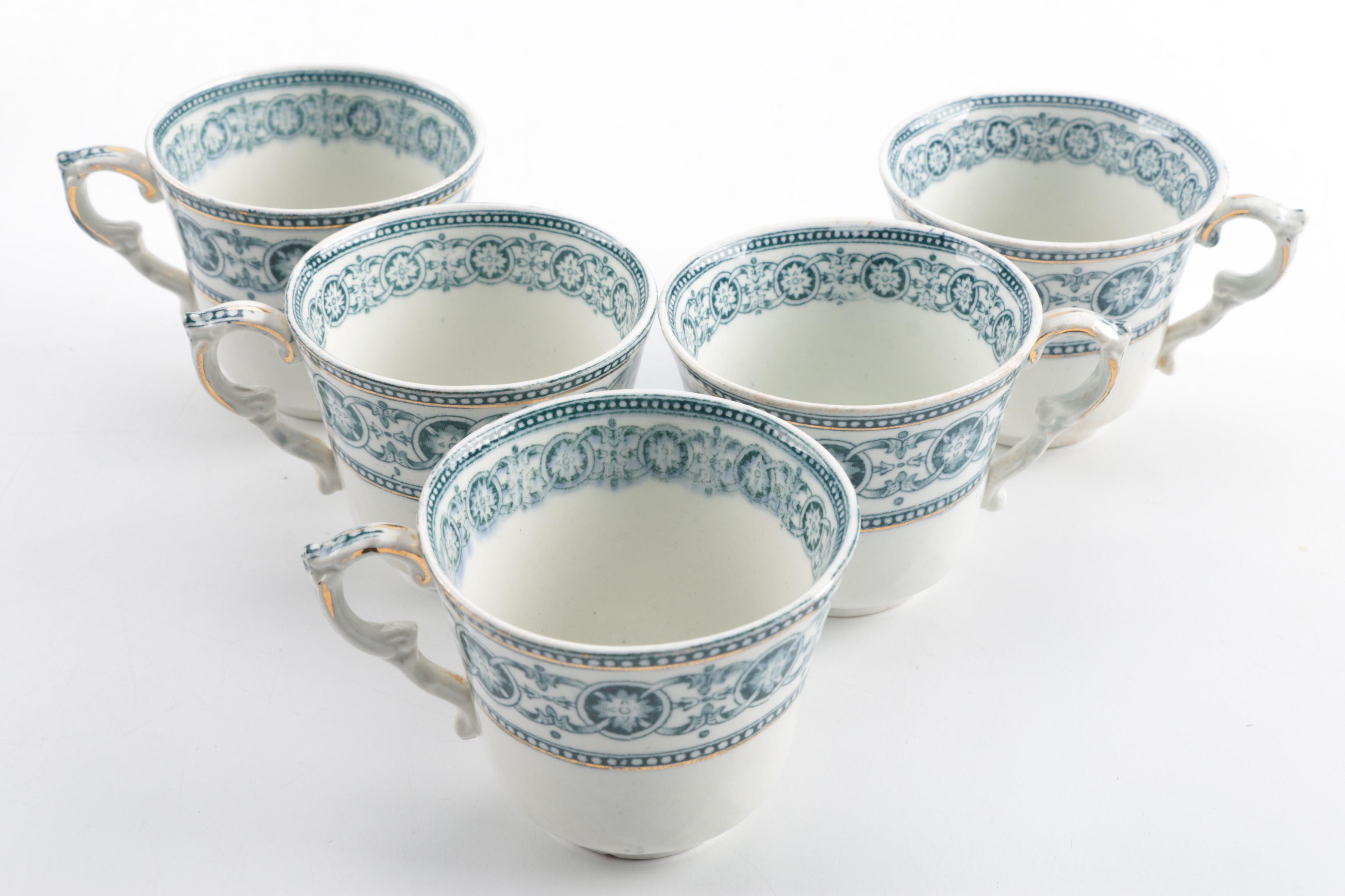 Bishop & Stonier "Rode" Ironstone Tea Set, Circa Early 20th C.