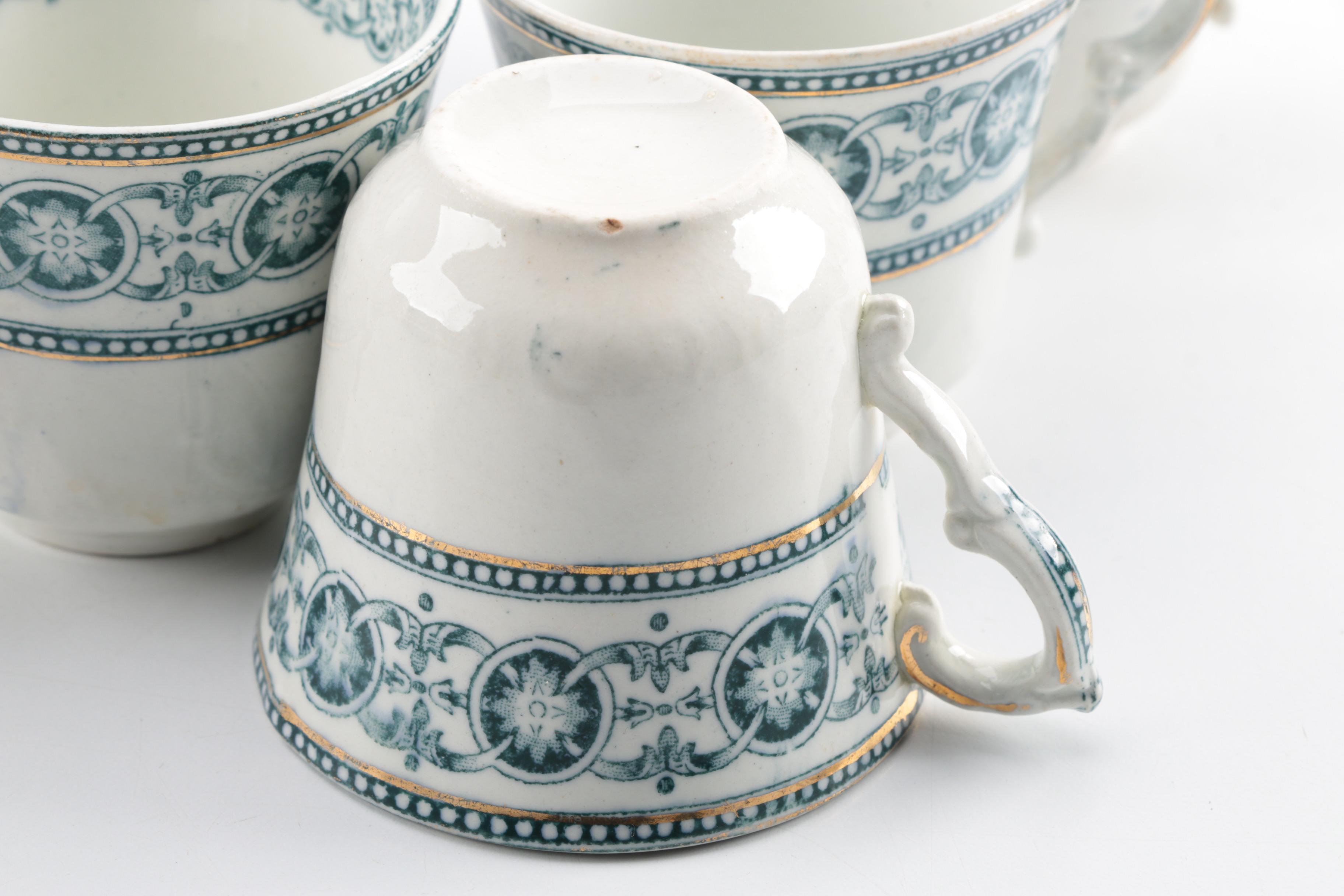 Bishop & Stonier "Rode" Ironstone Tea Set, Circa Early 20th C.