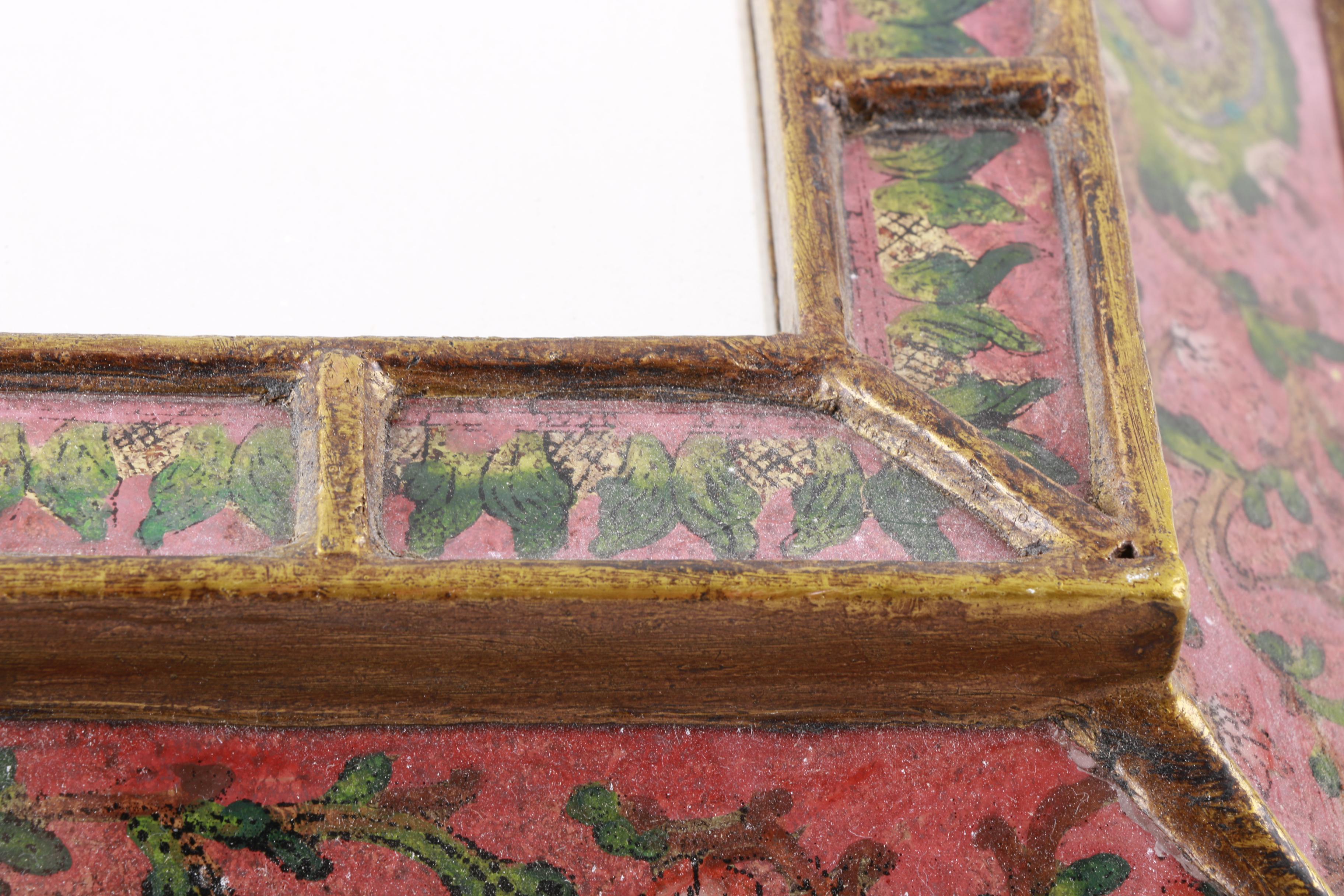 Vintage Painted Wall Mirror