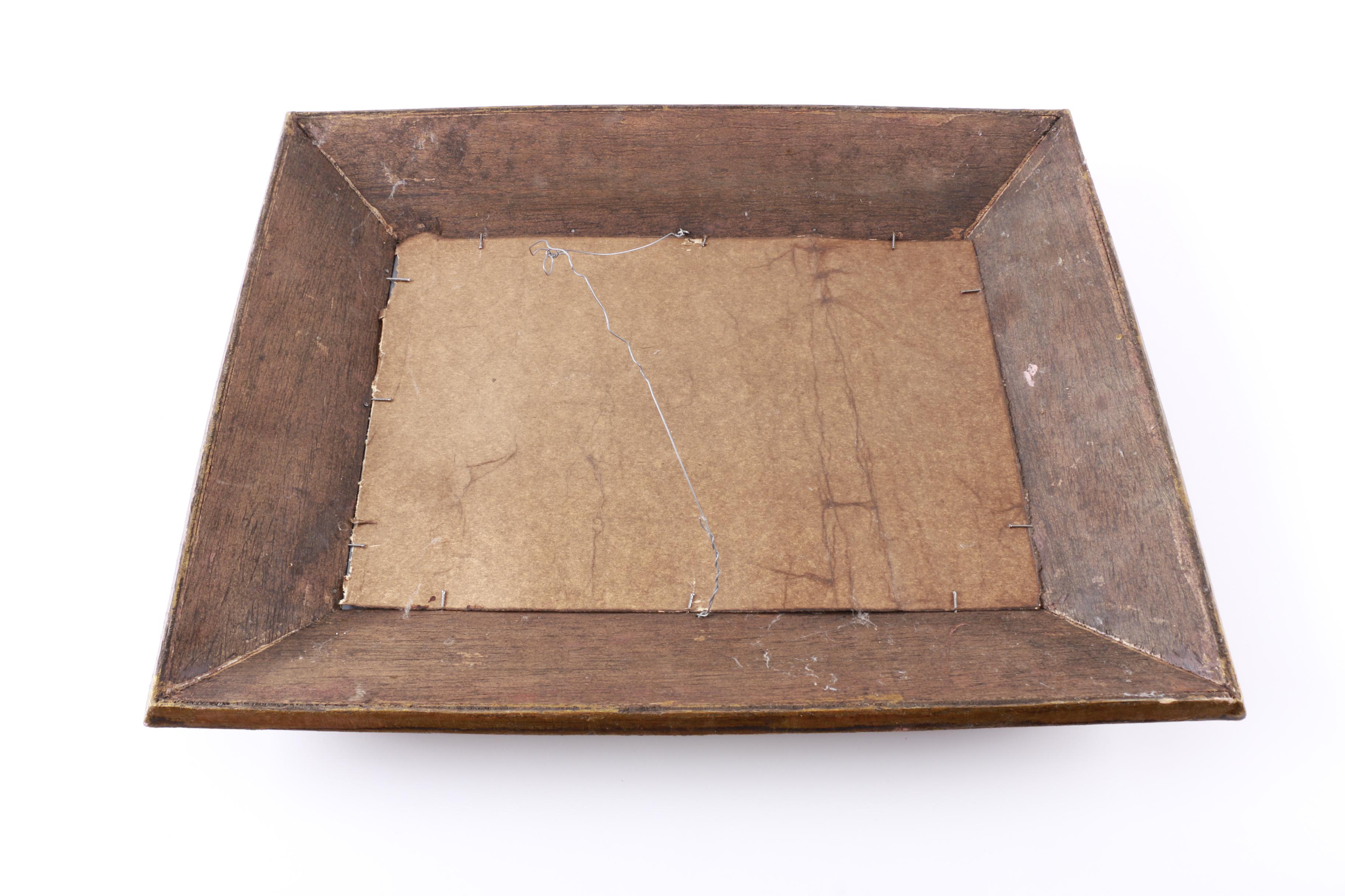 Vintage Painted Wall Mirror