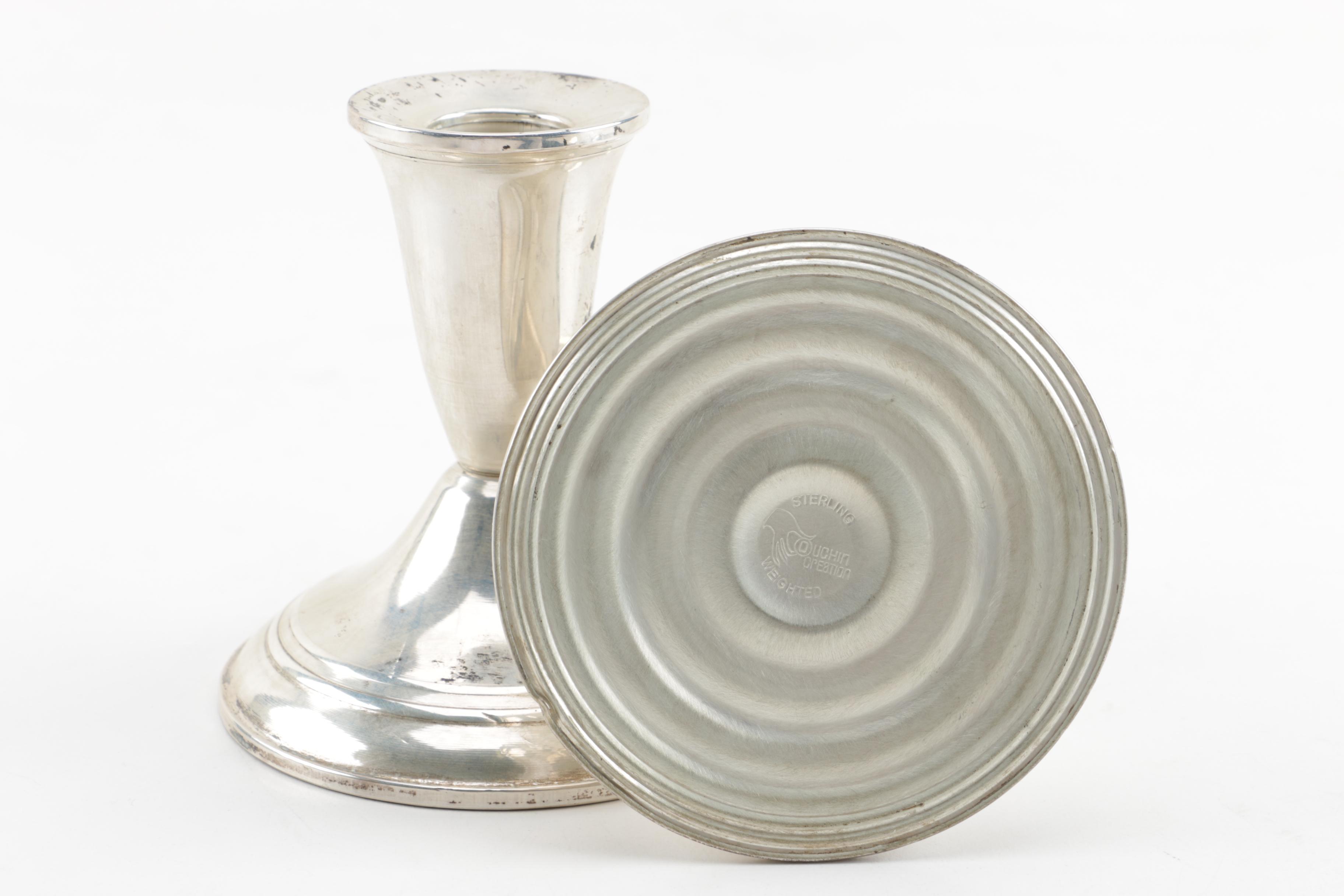 Vintage Duchin Creation Weighted Sterling Candleholders