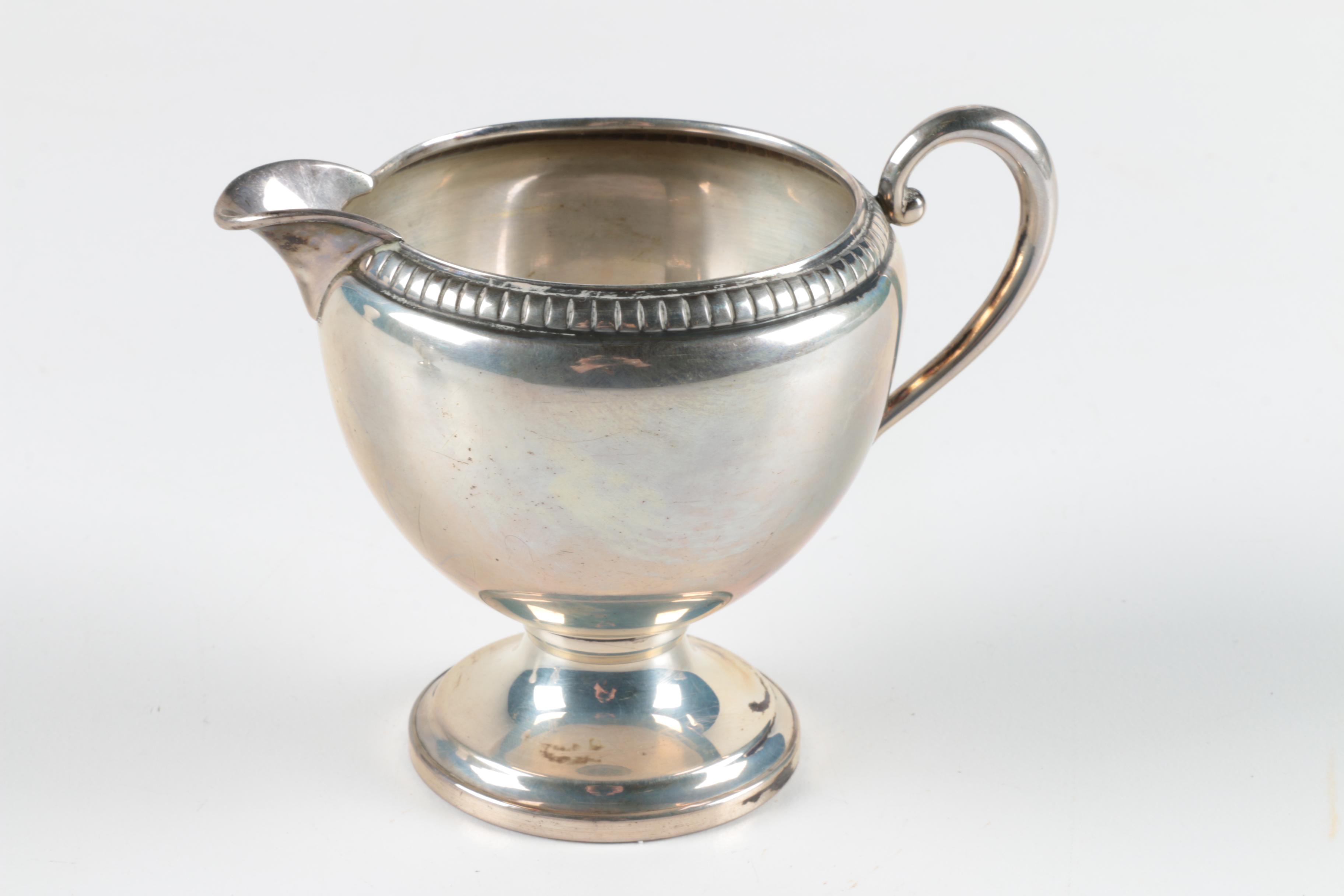 Revere Silversmiths Inc. Weighted Sterling Creamer and Sugar Bowl Set