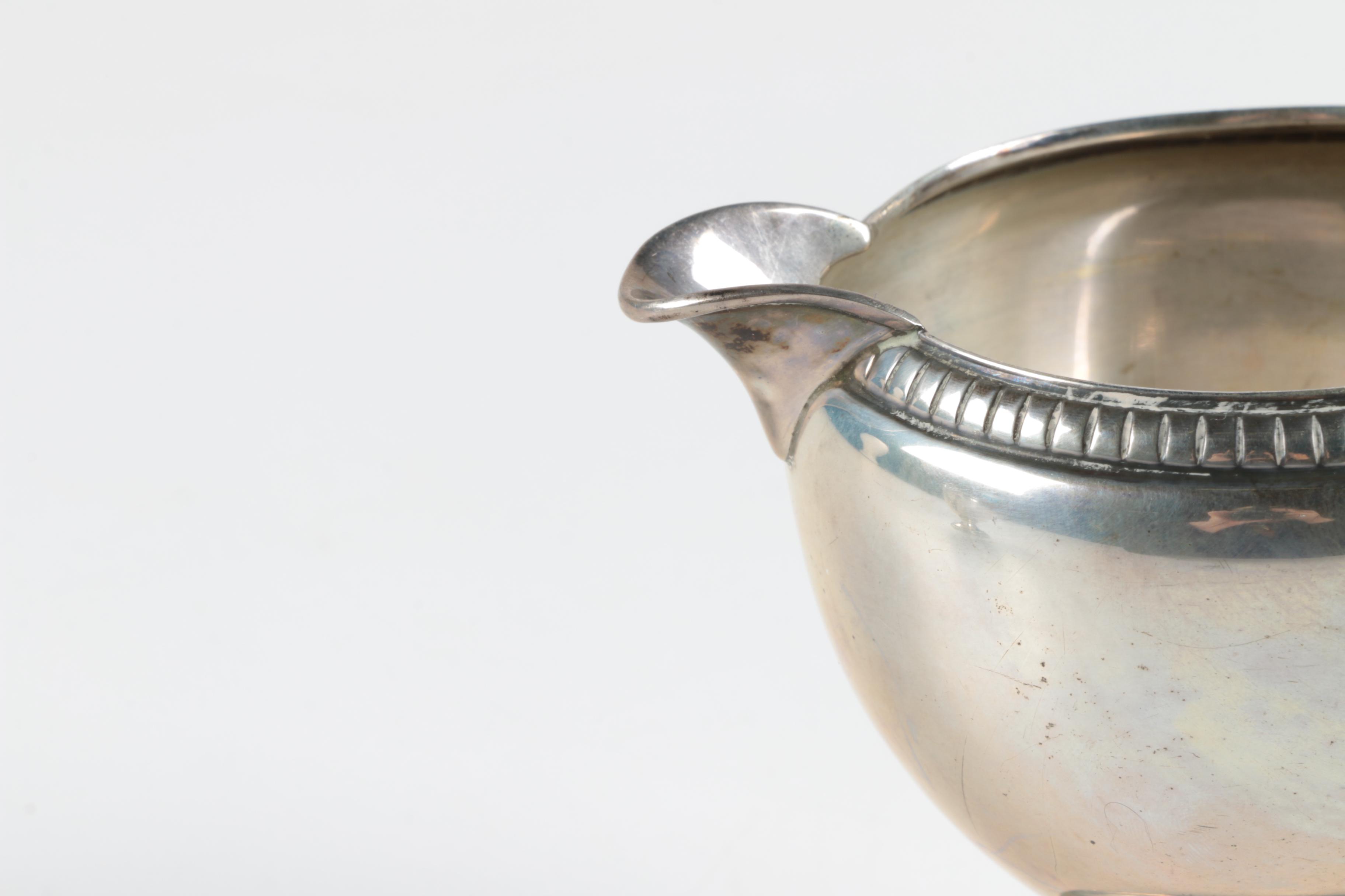 Revere Silversmiths Inc. Weighted Sterling Creamer and Sugar Bowl Set