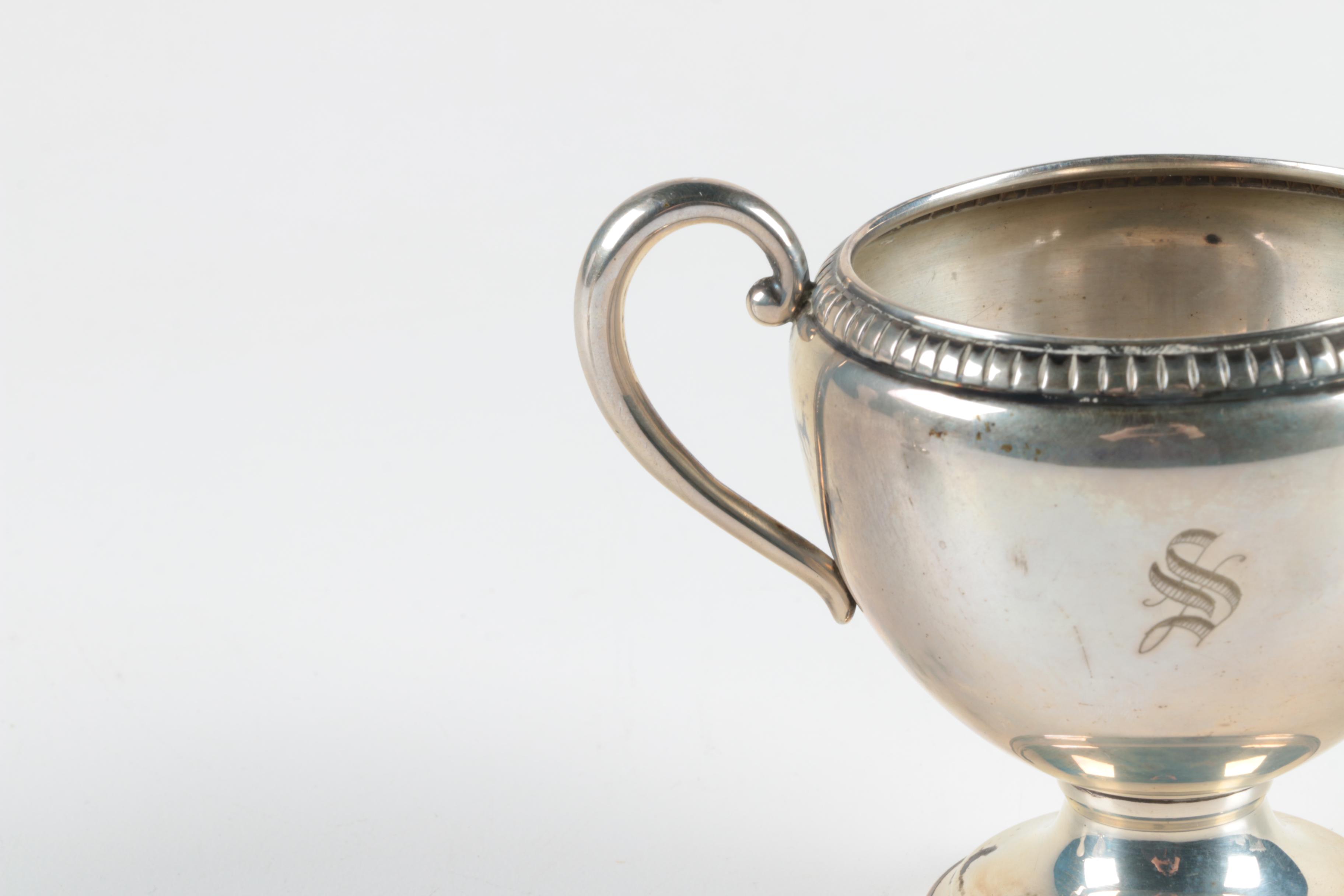 Revere Silversmiths Inc. Weighted Sterling Creamer and Sugar Bowl Set