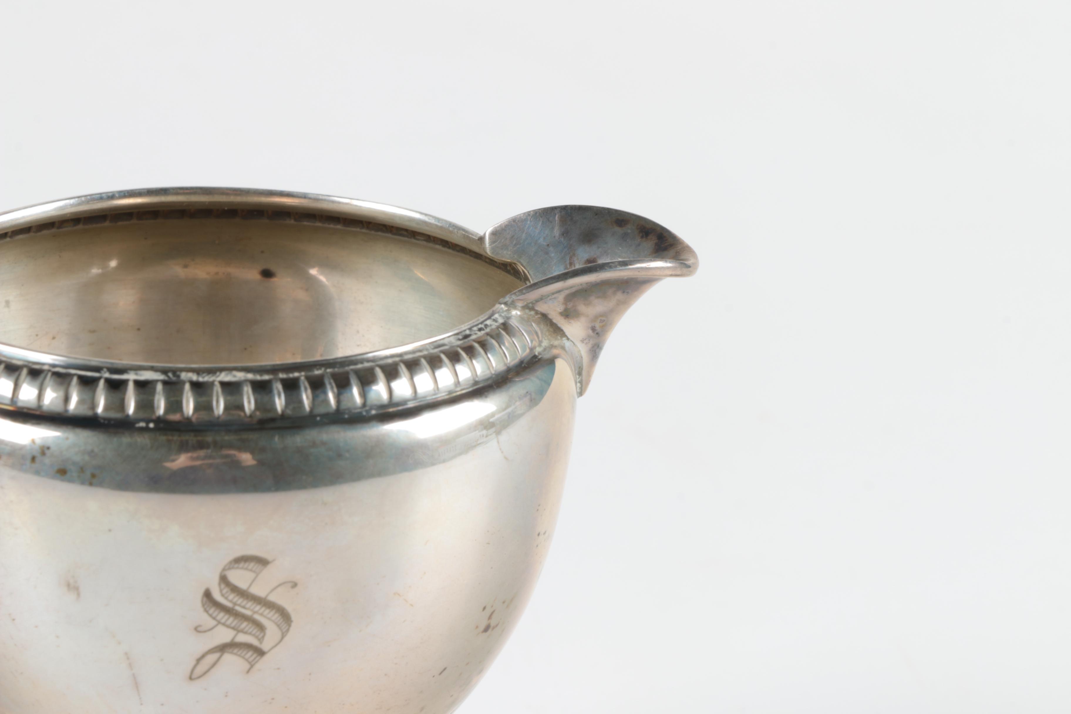 Revere Silversmiths Inc. Weighted Sterling Creamer and Sugar Bowl Set