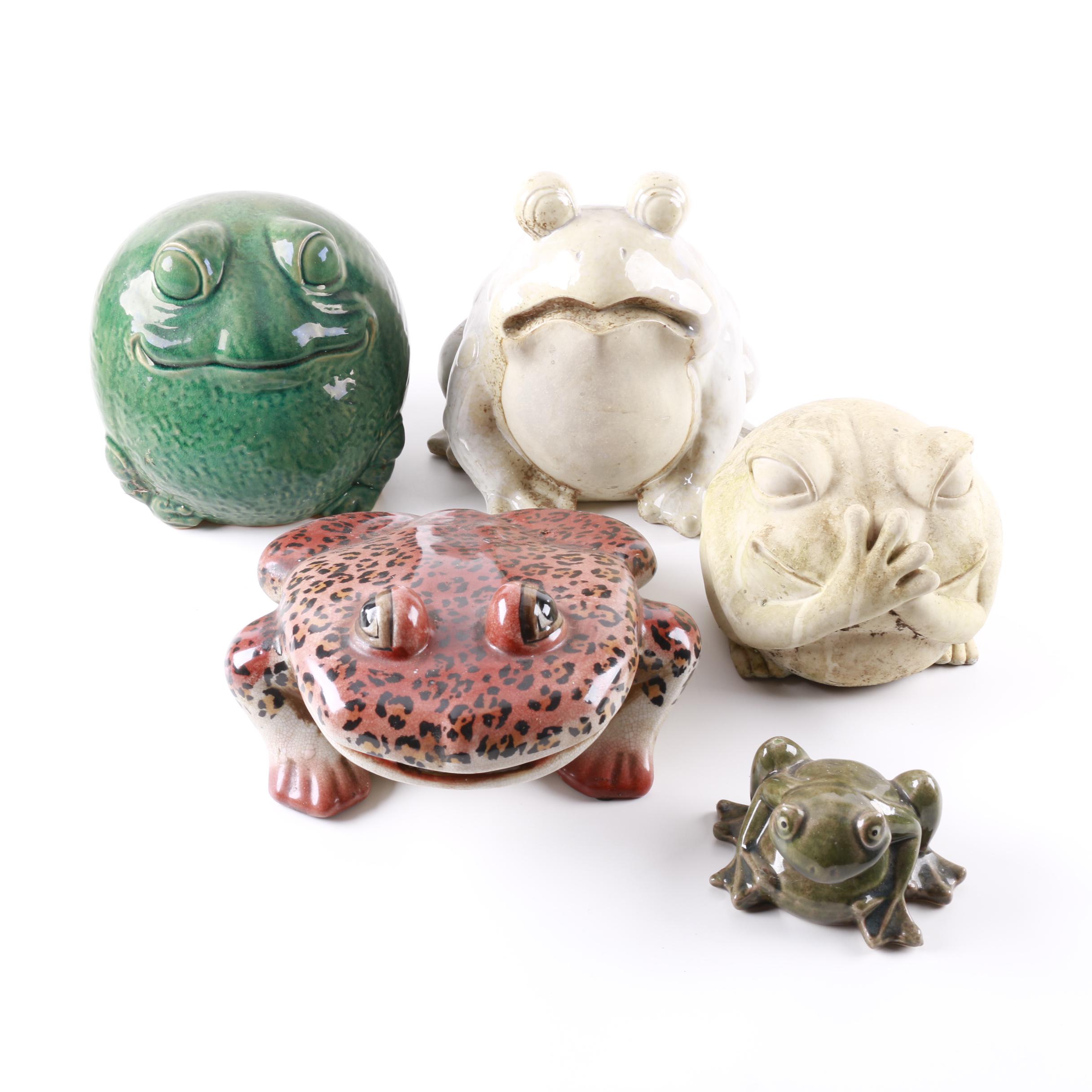 Decorative Ceramic Frogs