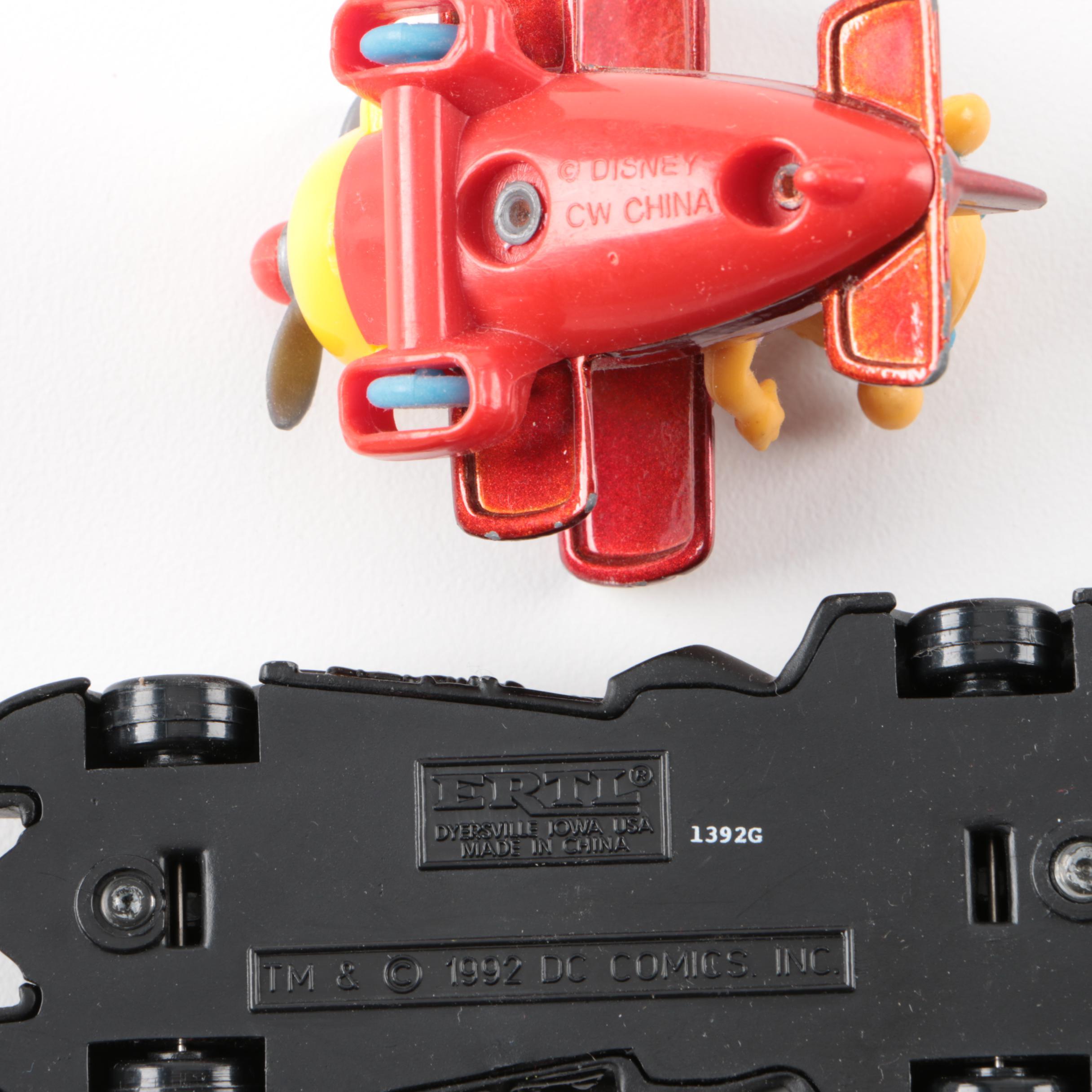 Assorted Toy Cars with Other Vintage Toys and Accessories