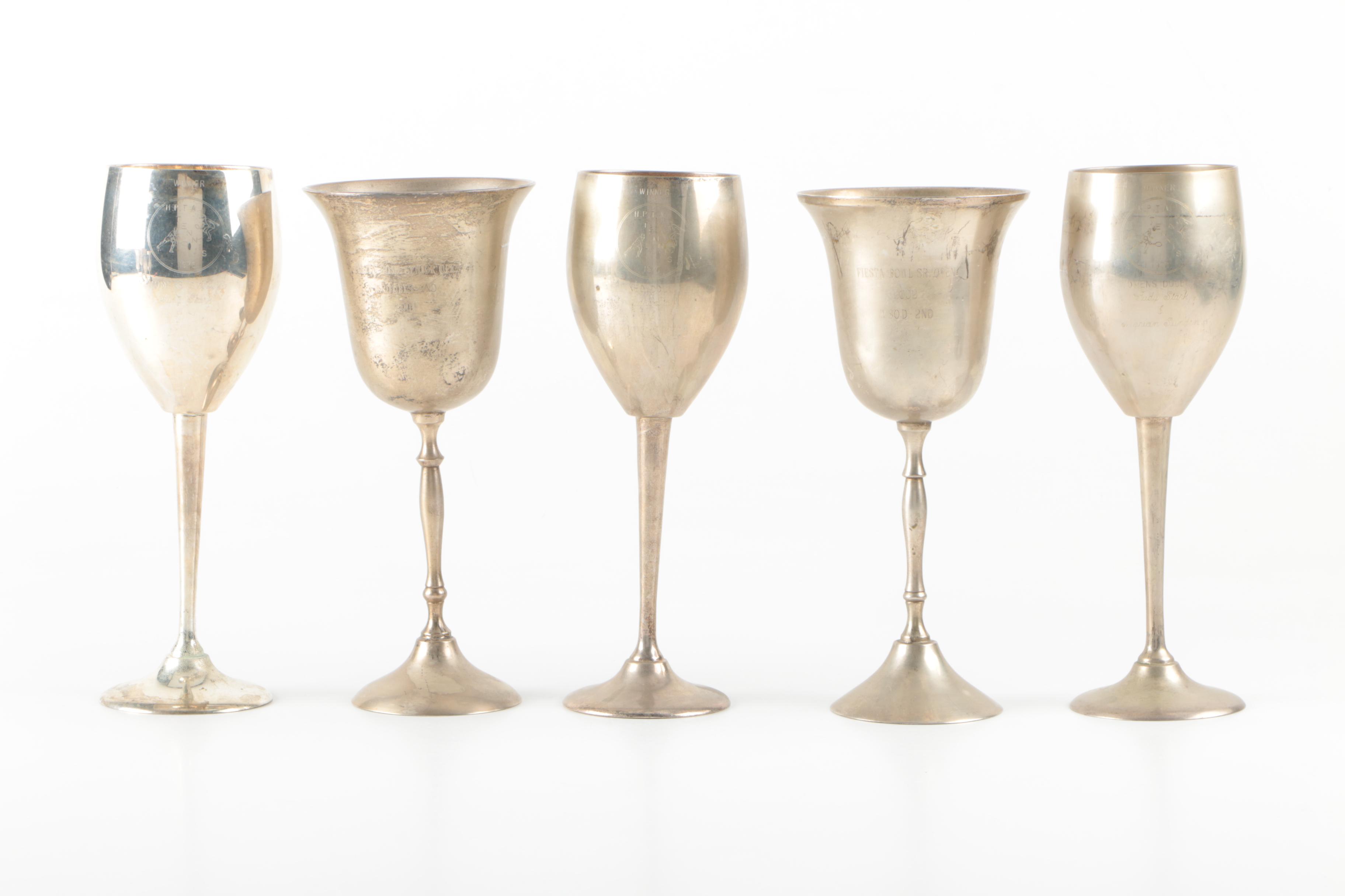 Hand Made International Silver Company Silver Plate Goblets and More