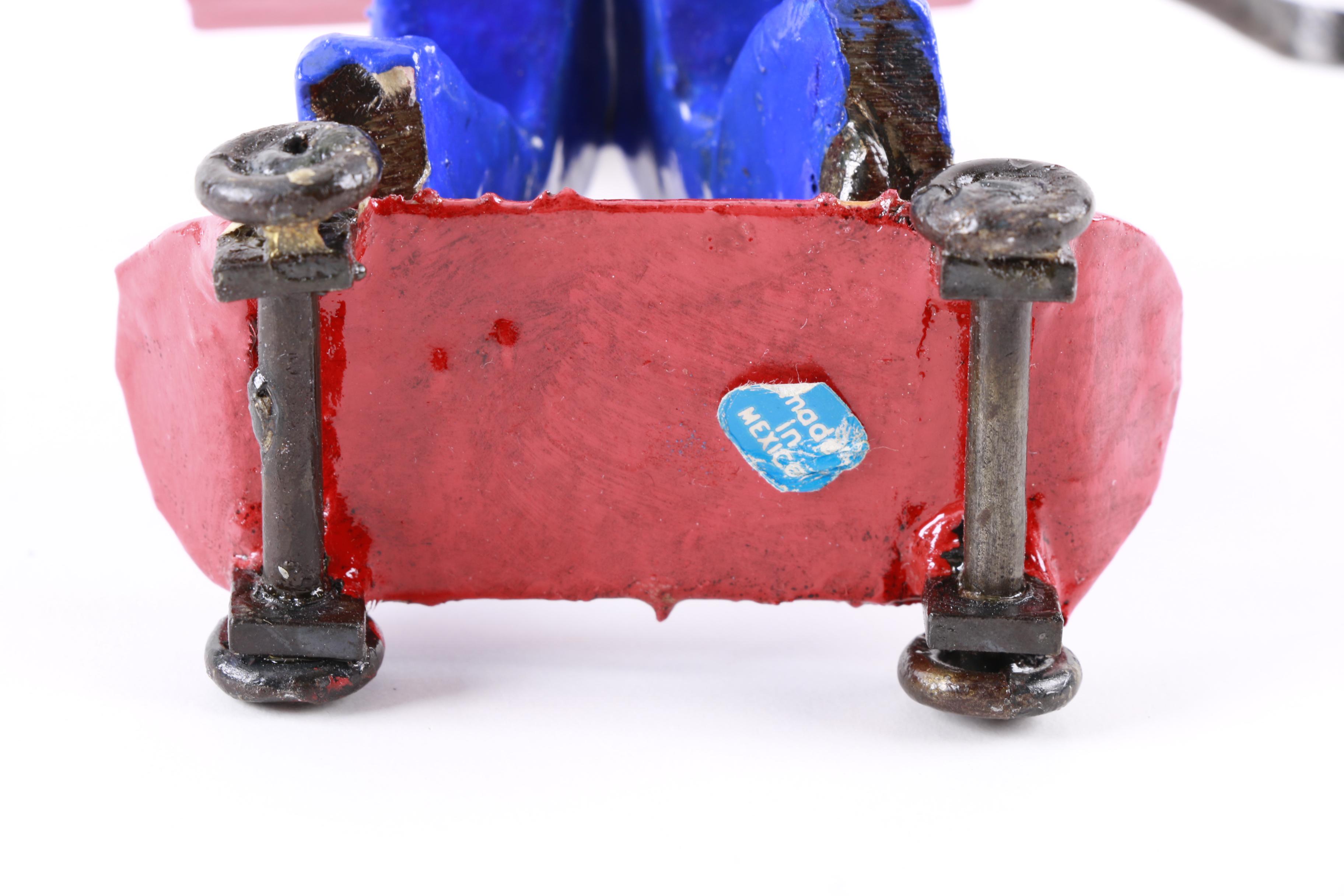 Metal Skateboarder Figurine