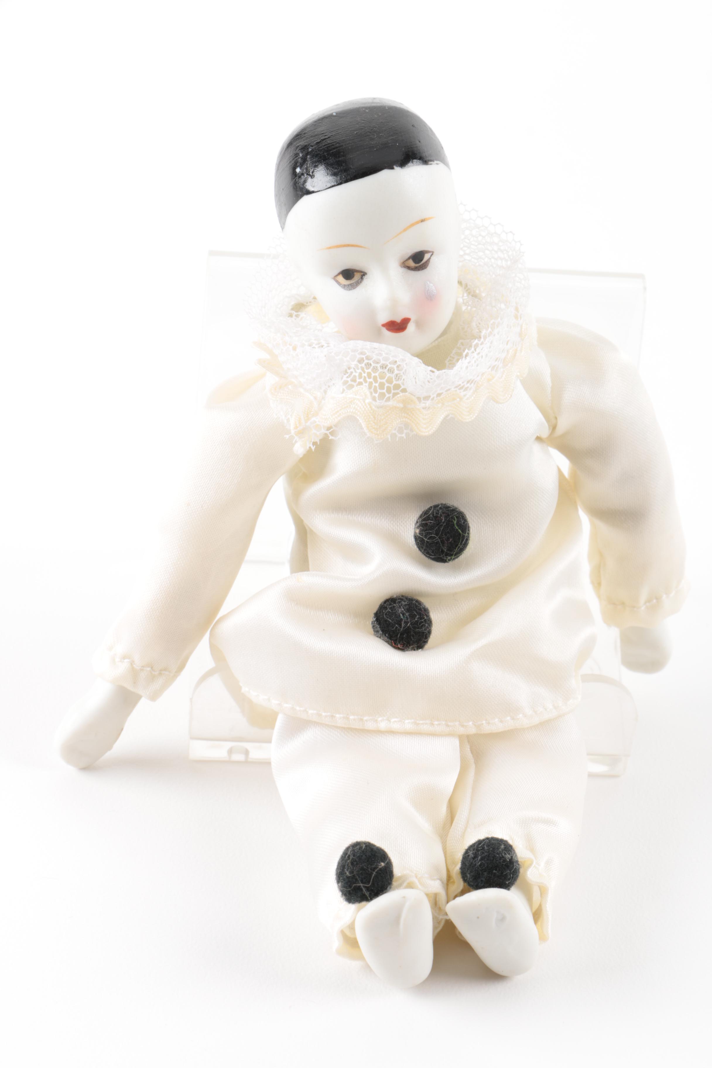 Collection of Dolls with Miniature Chair