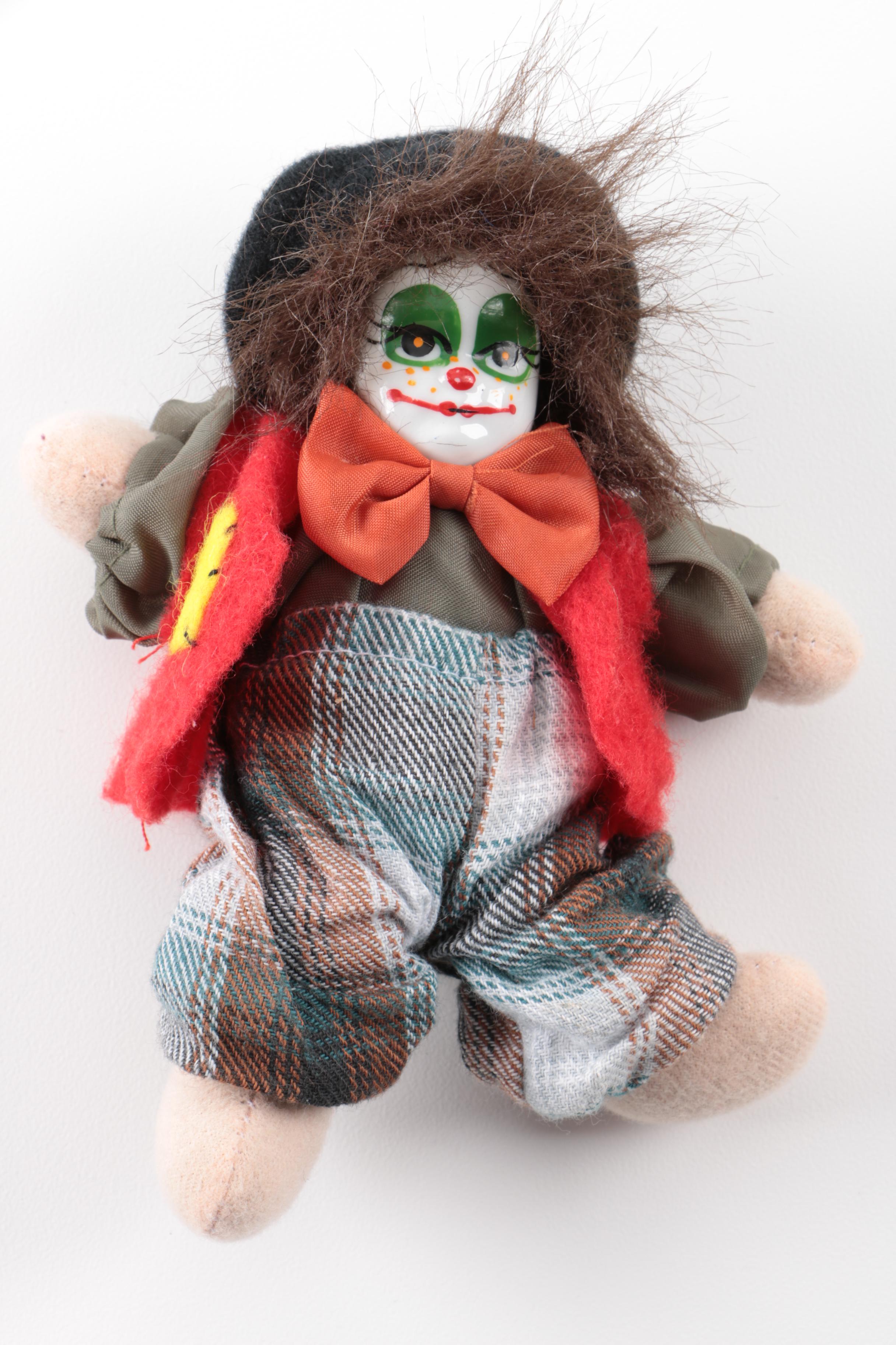 Collection of Dolls with Miniature Chair