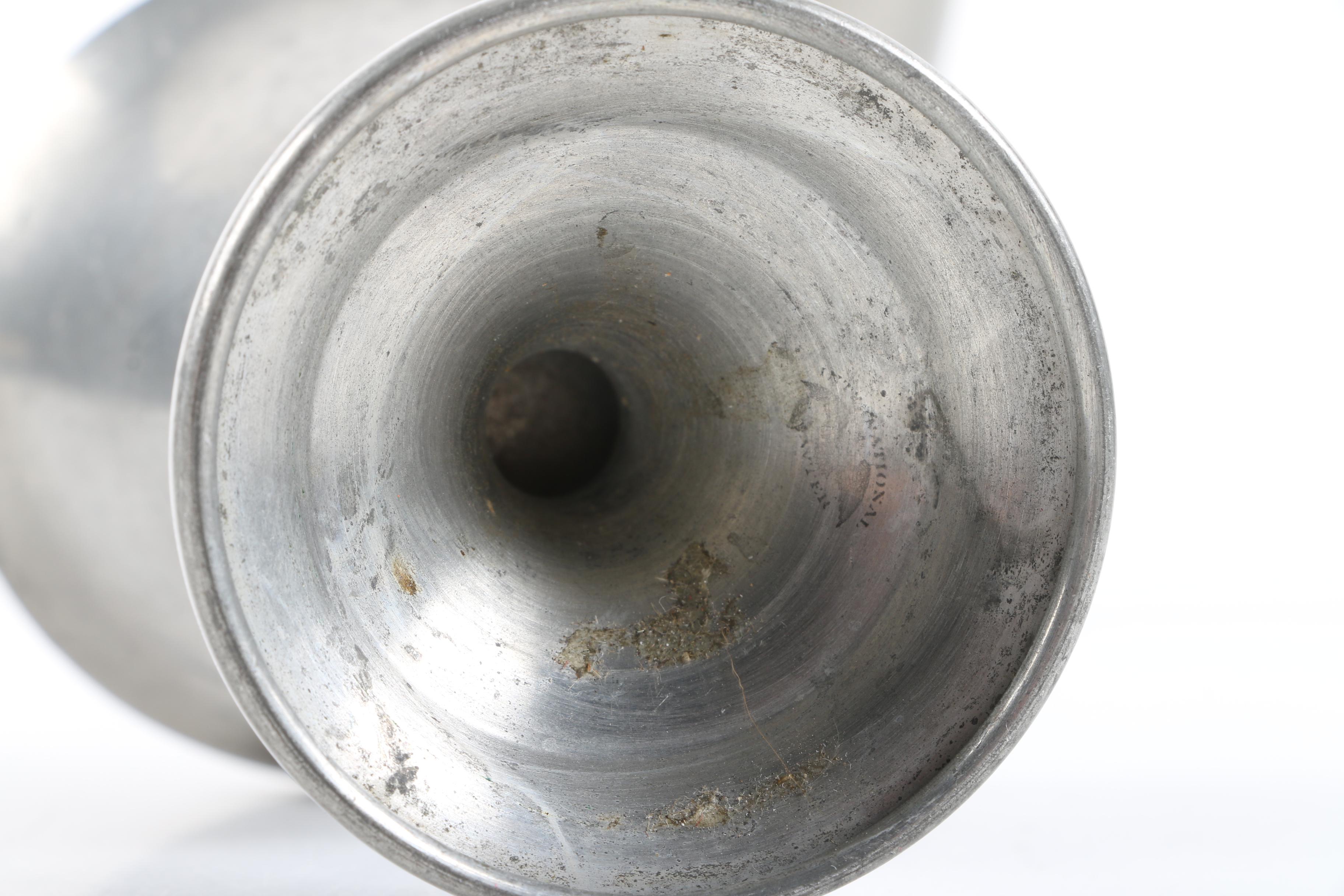 Pewter Goblets and Egg Cups