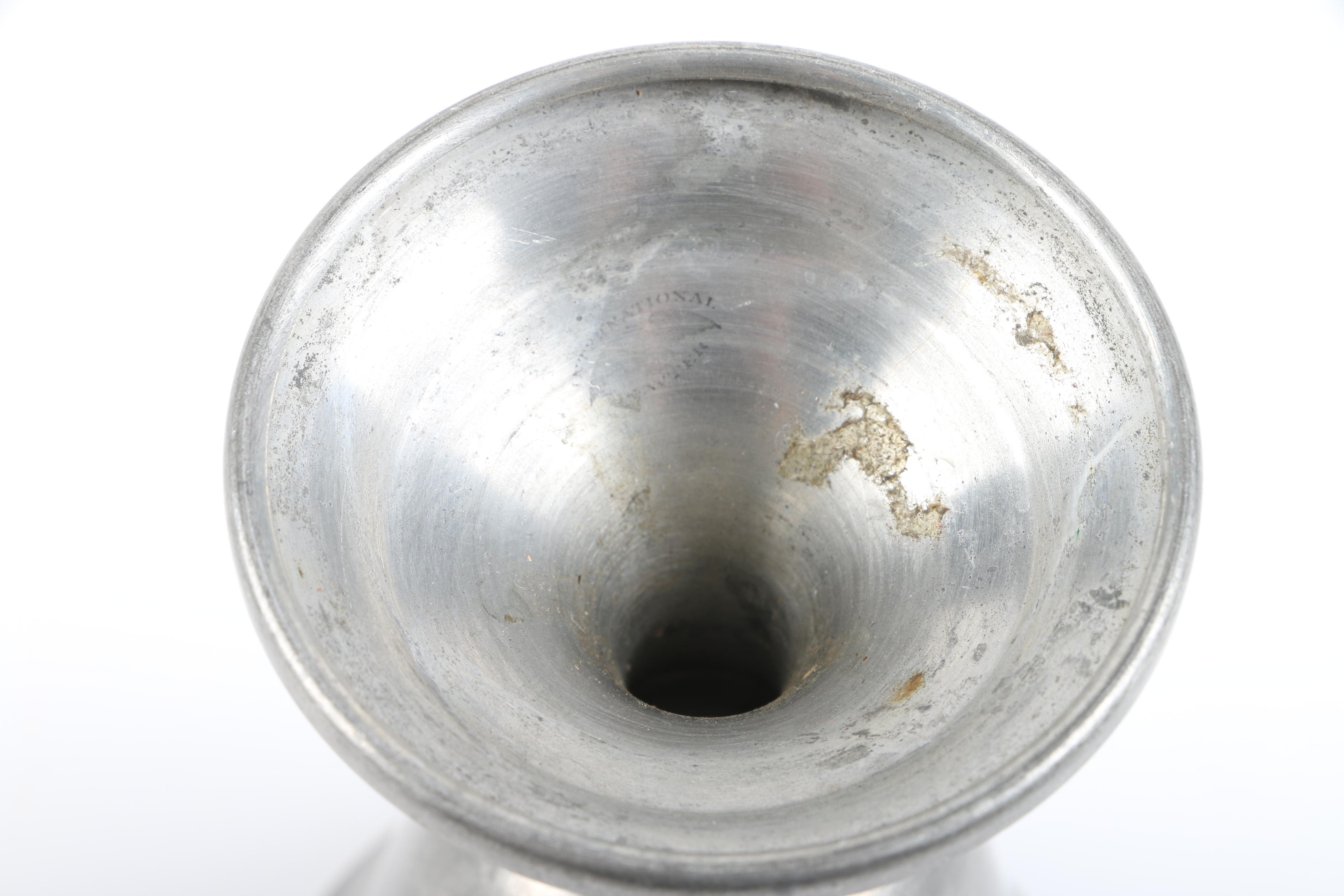 Pewter Goblets and Egg Cups