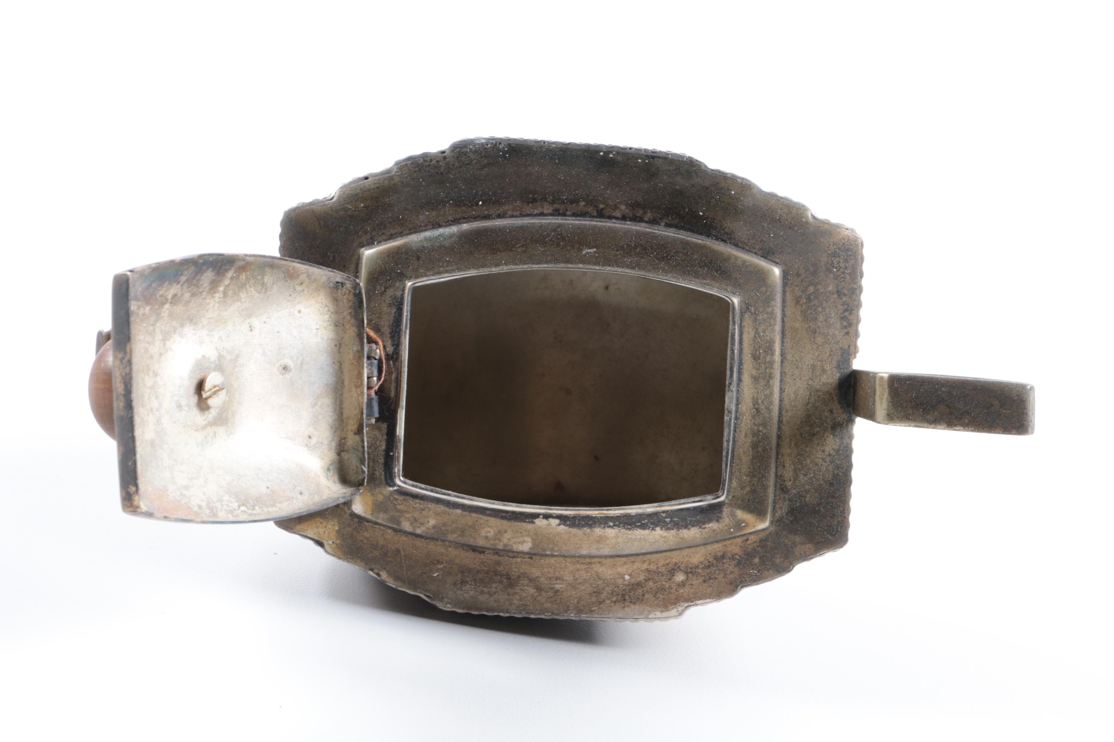 Silver Plate Teapot and Covered Sugar